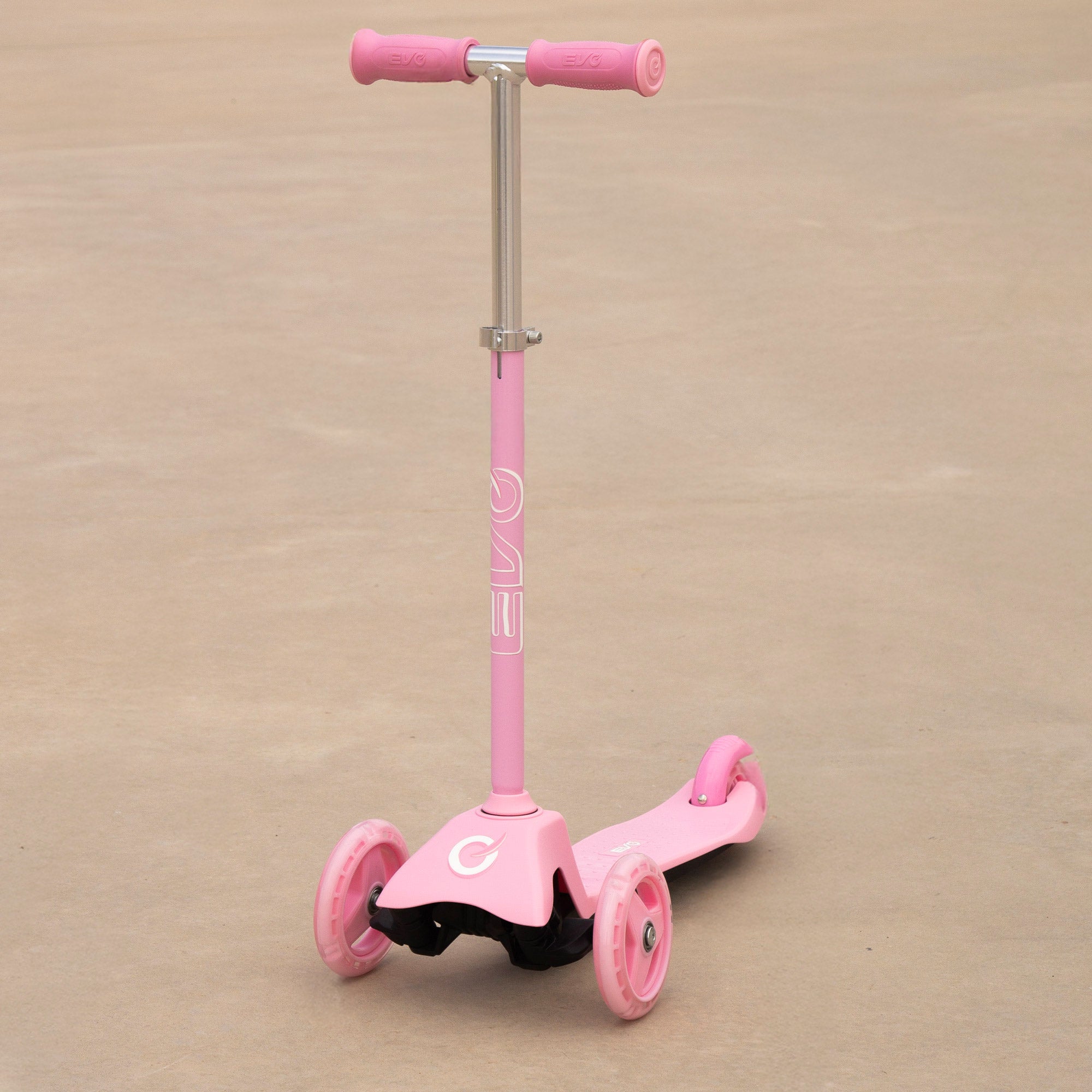 Patinete 3 ruedas rosa ajustable EVO