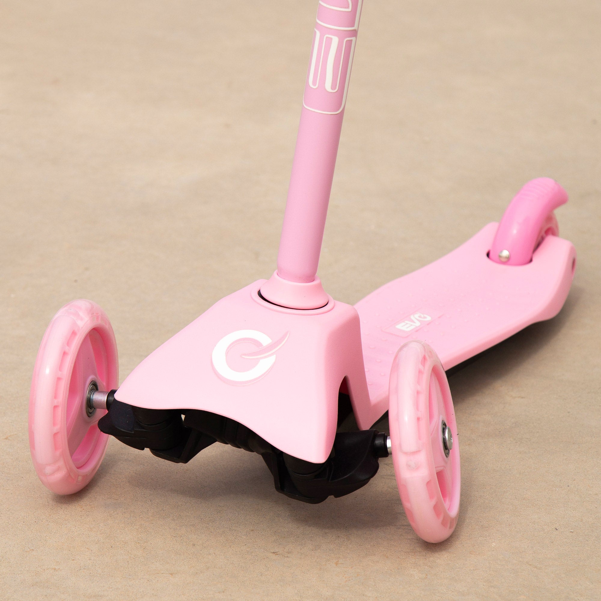 Patinete 3 ruedas rosa ajustable EVO