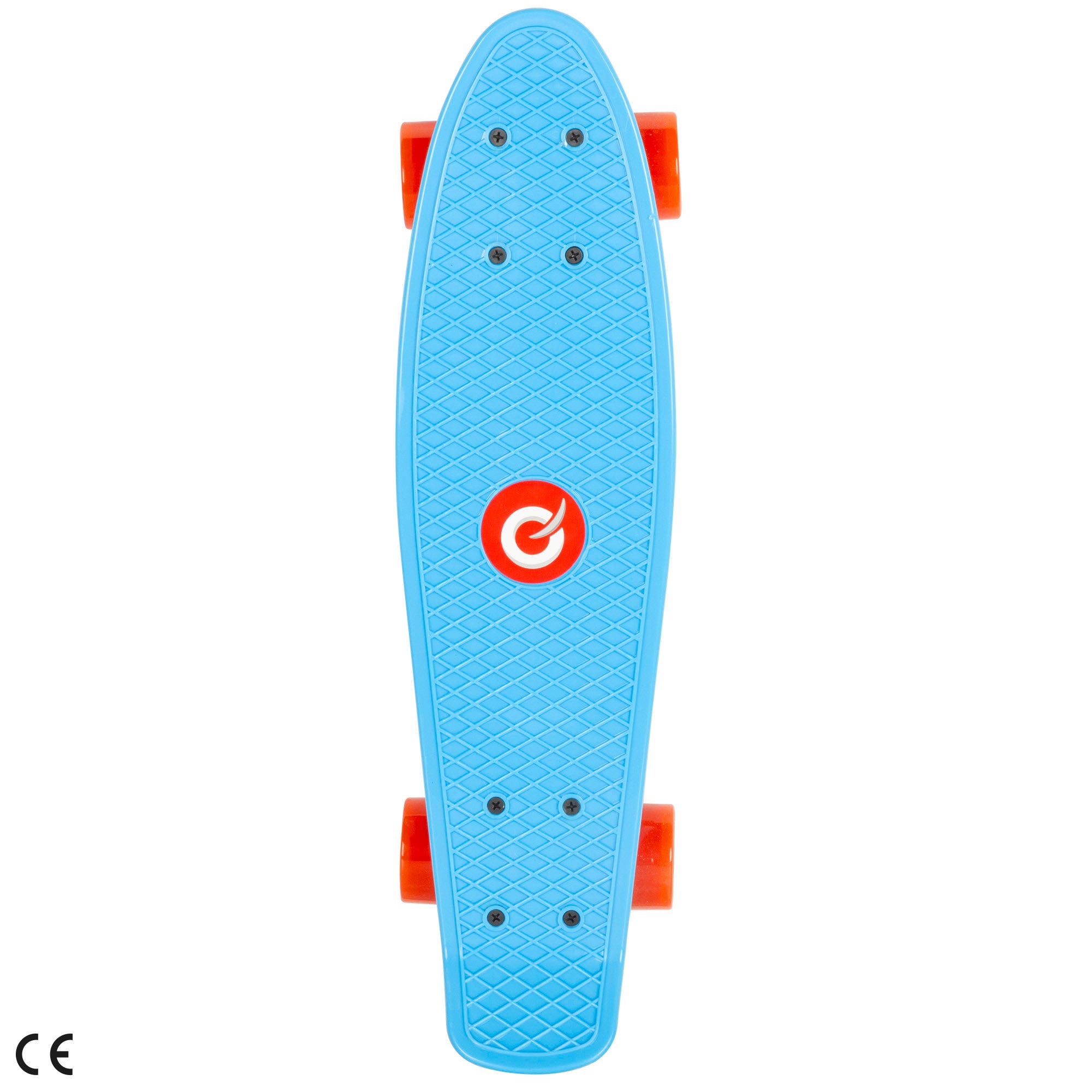 Monopatín azul con luces EVO