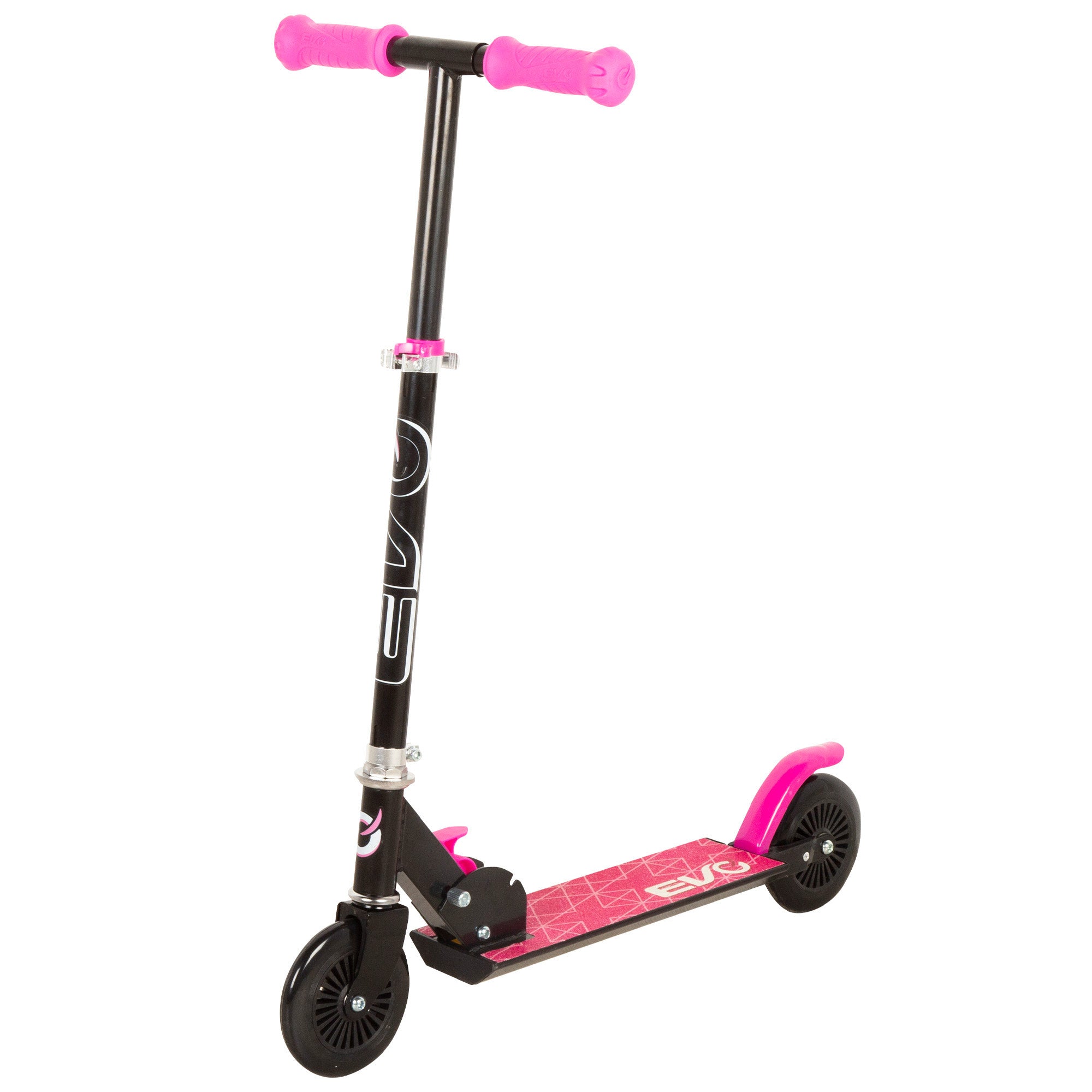 Patinete 2 ruedas plegable y ajustable rosa EVO