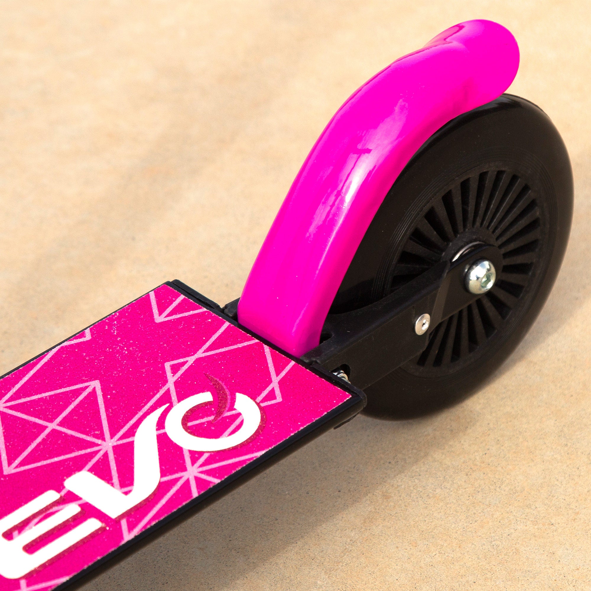 Patinete 2 ruedas plegable y ajustable rosa EVO