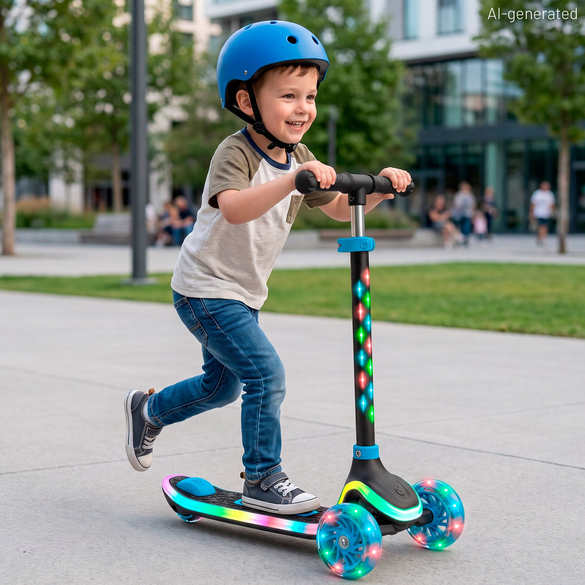 Patinete infantil 3 ruedas con luces + 3 años EVO