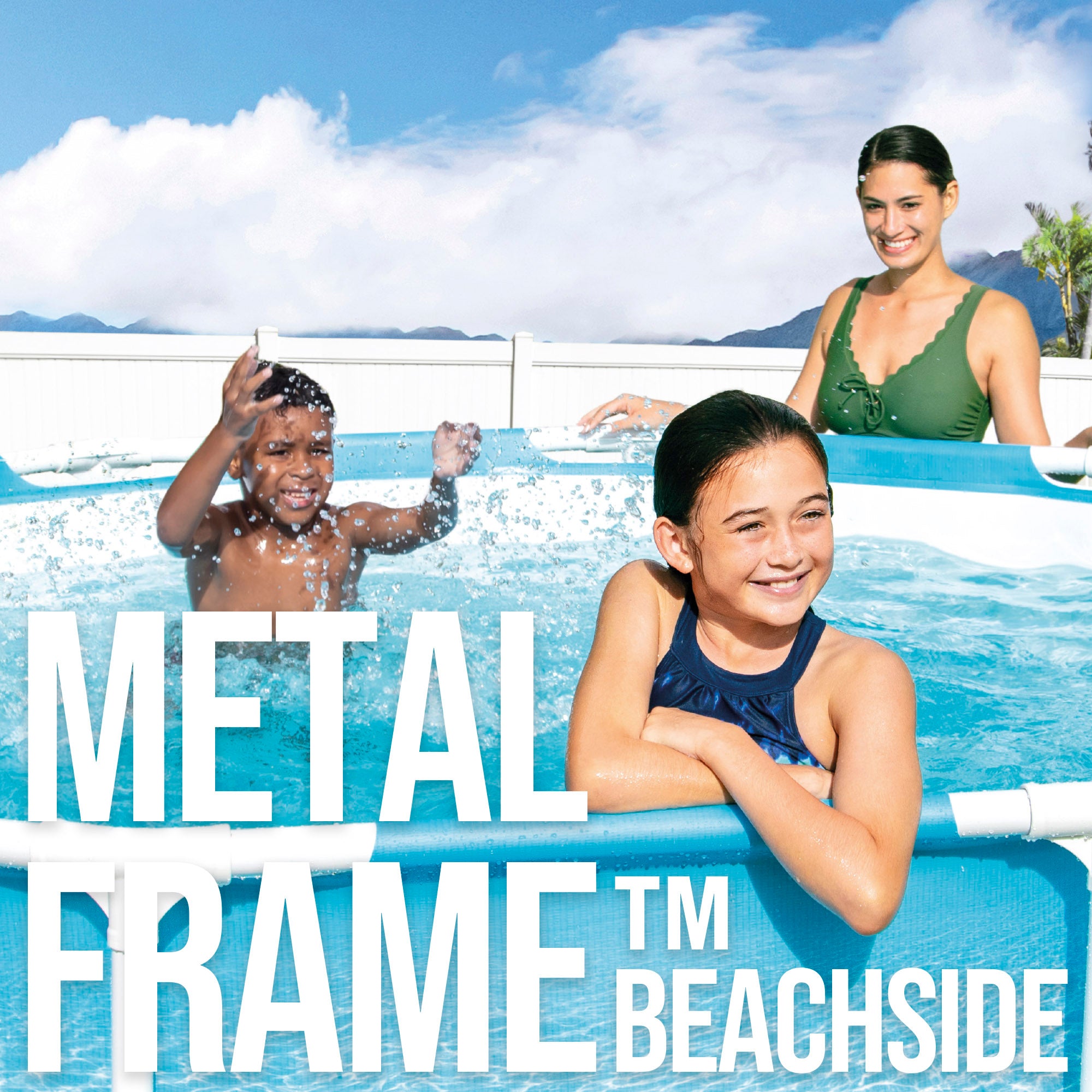 INTEX Piscina desmontable redonda Metal Frame Beachside con depuradora