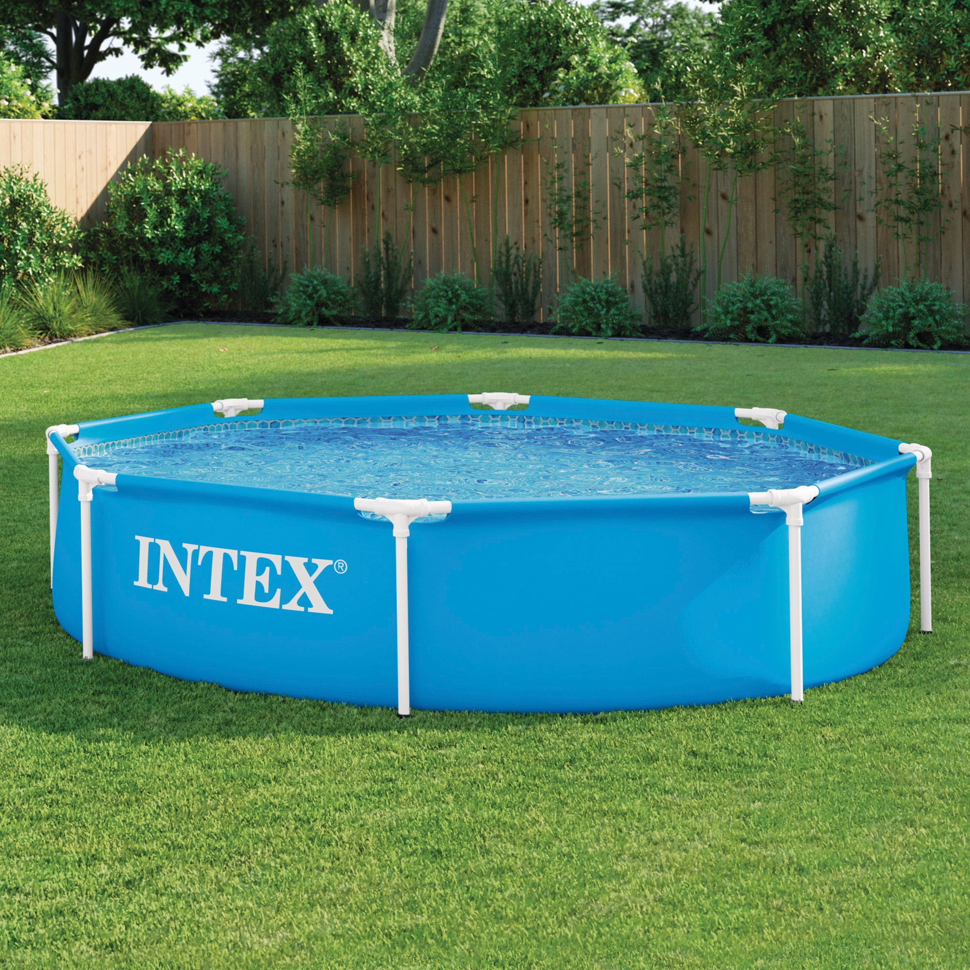 INTEX Piscina tubular redonda Metal Frame