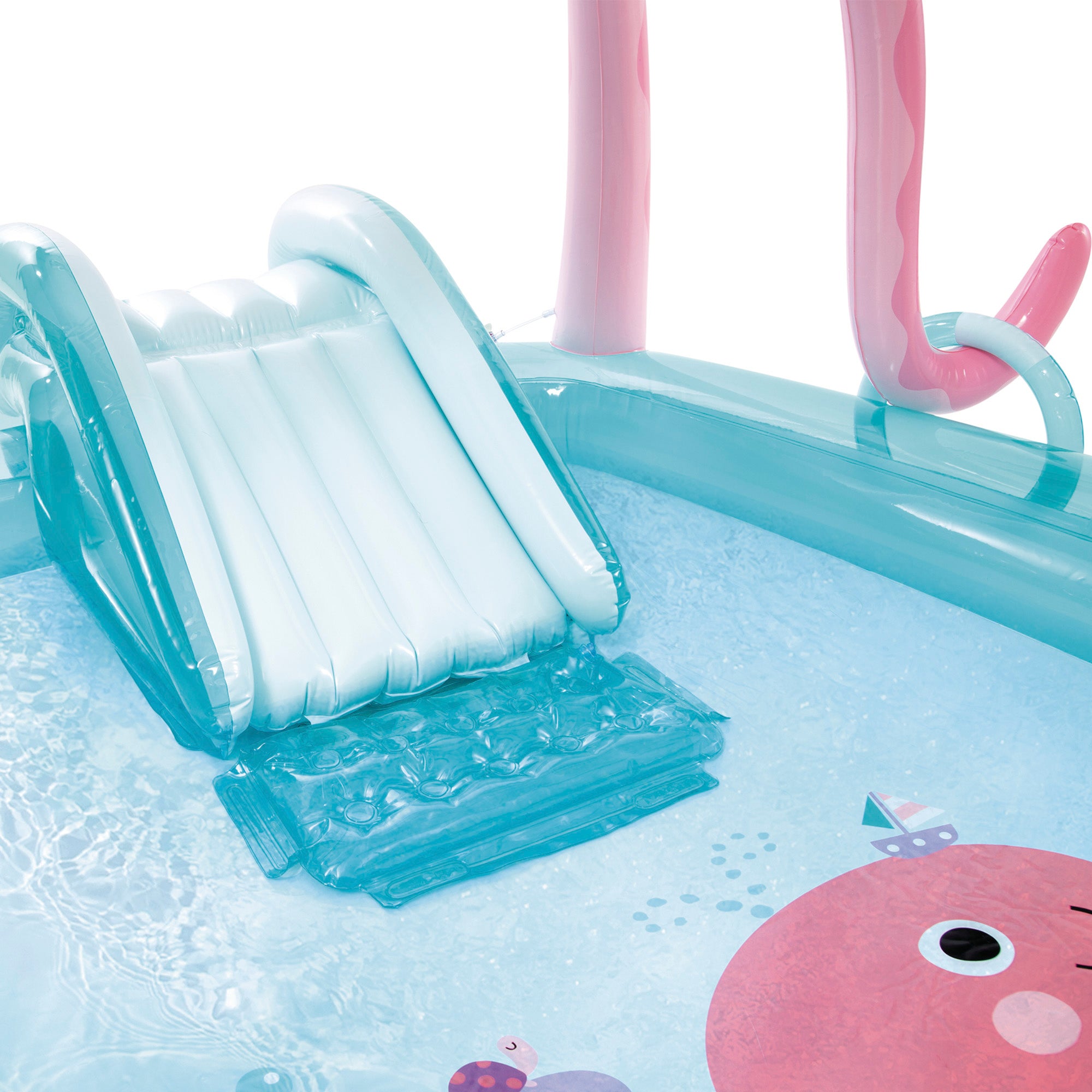 INTEX Centro de juegos hinchable agua pulpo con aspersor, tobogán y juego de anillas