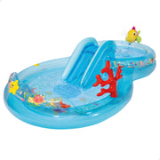 INTEX Centro de juegos hinchable agua bajo el mar con aspersor, tobogán y estrella de mar