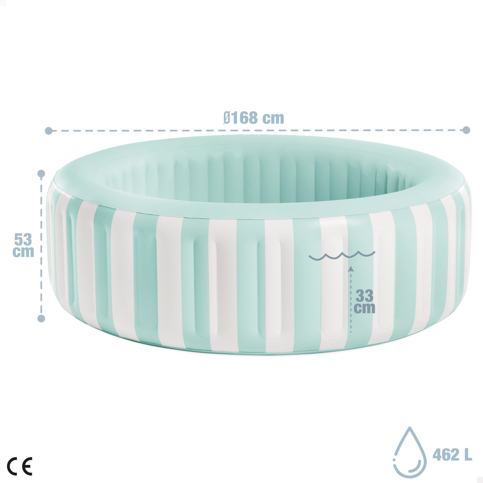 INTEX Piscina hinchable infantil redonda D168 cm