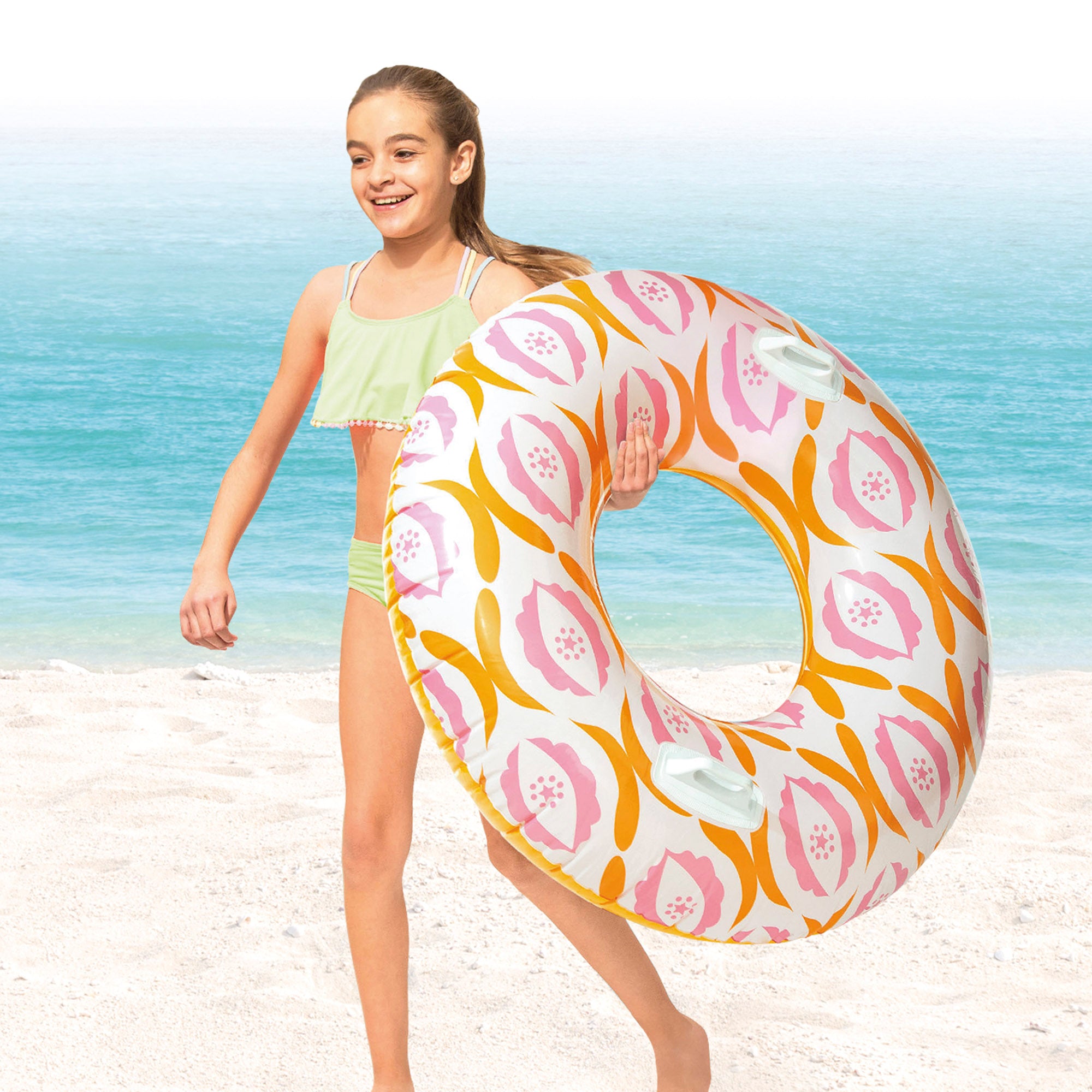 INTEX Flotador rueda vintage con asas Ø91 cm