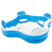 INTEX Piscina hinchable con asientos 229x229x66 cm - 990 l