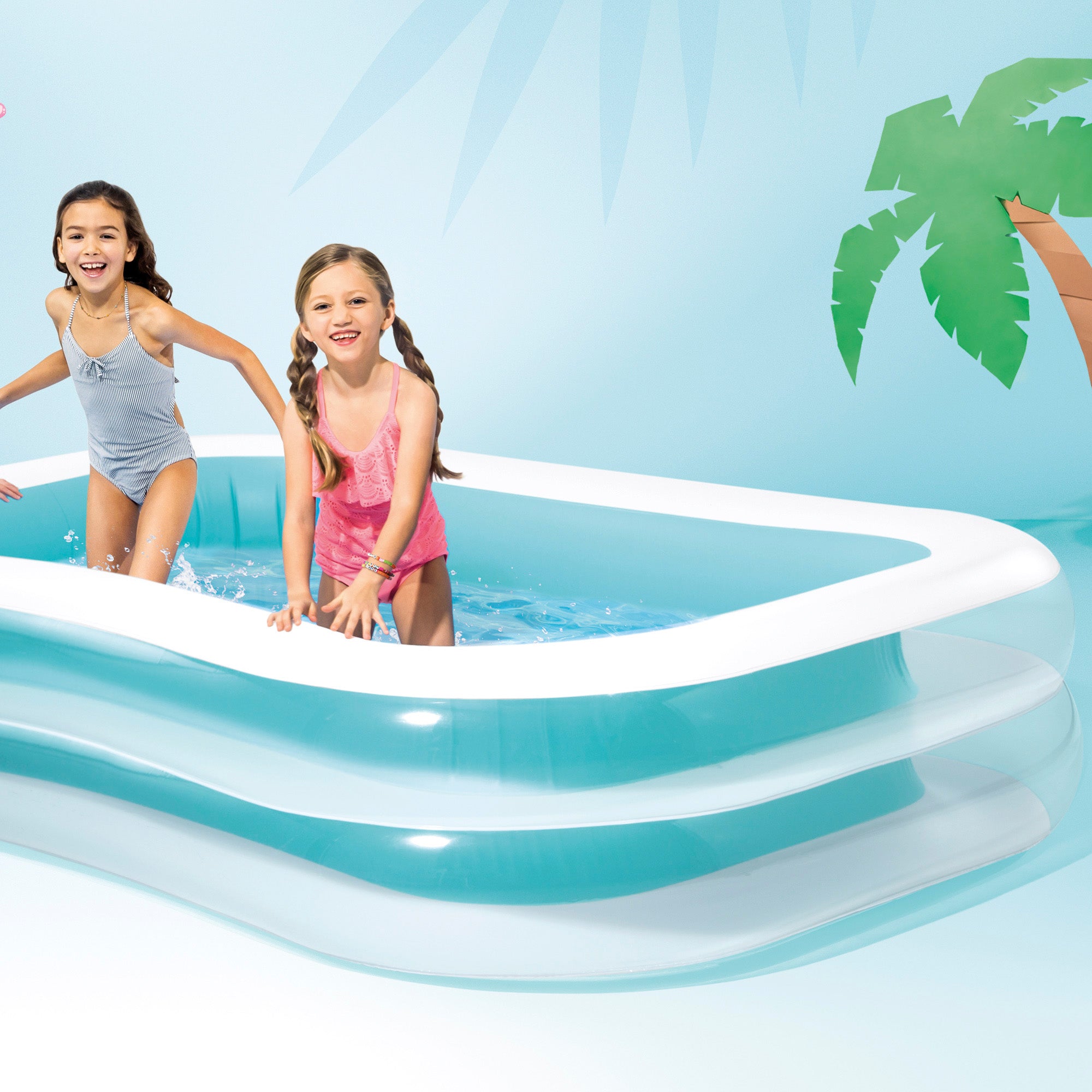 INTEX Piscina hinchable rectangular 262x175x56 cm - 770 l