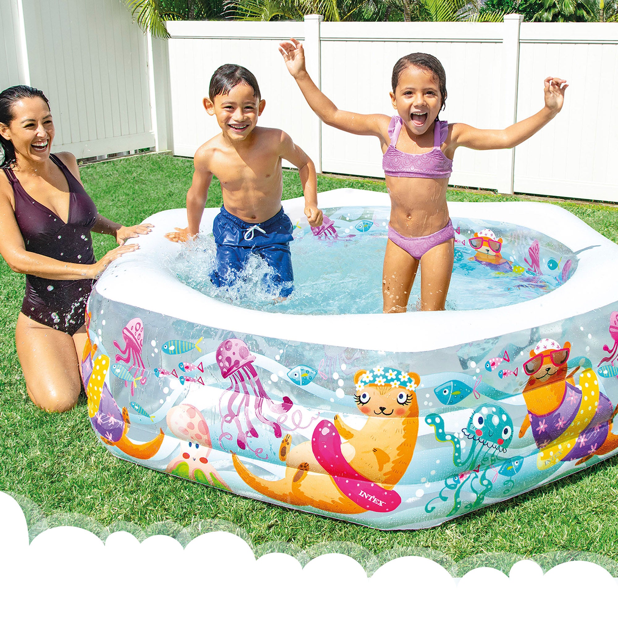 INTEX Piscina hinchable hexagonal 191x178x61 cm - 510 l