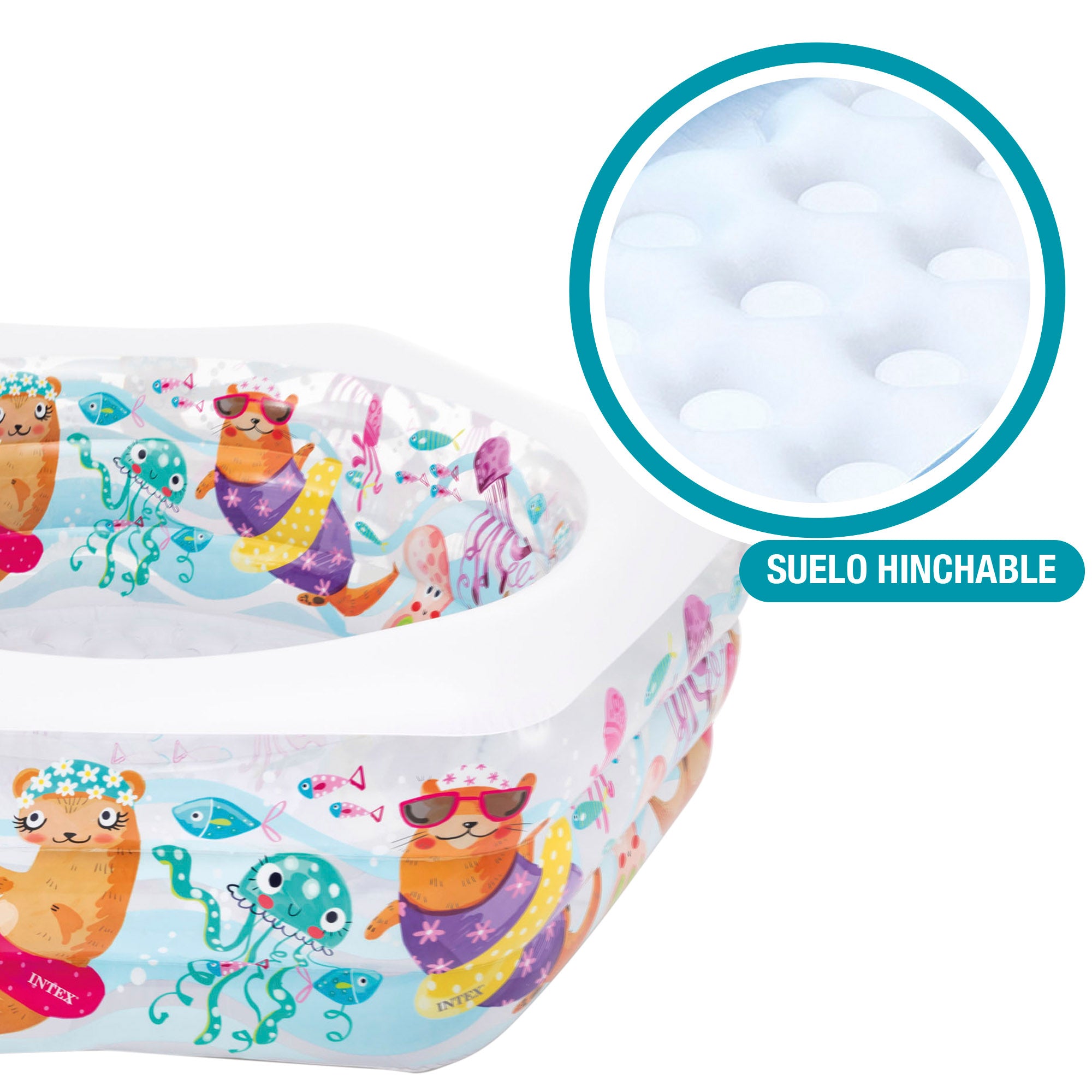 INTEX Piscina hinchable hexagonal 191x178x61 cm - 510 l