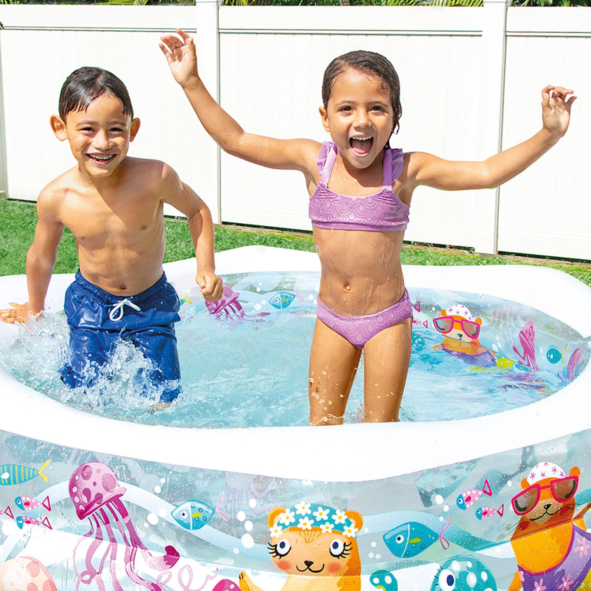 INTEX Piscina hinchable hexagonal 191x178x61 cm - 510 l