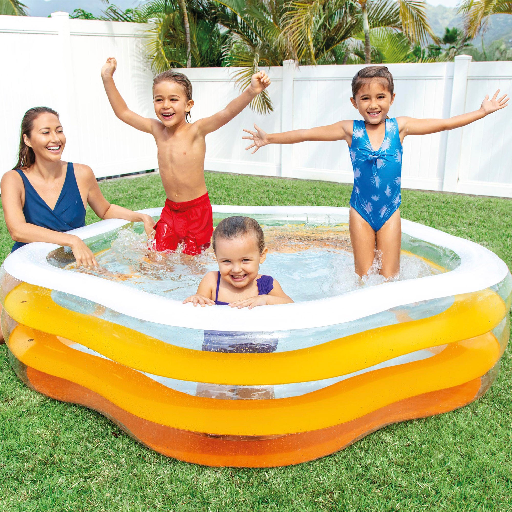 INTEX Piscina hinchable forma estrella 185x180x53 cm - 460 l