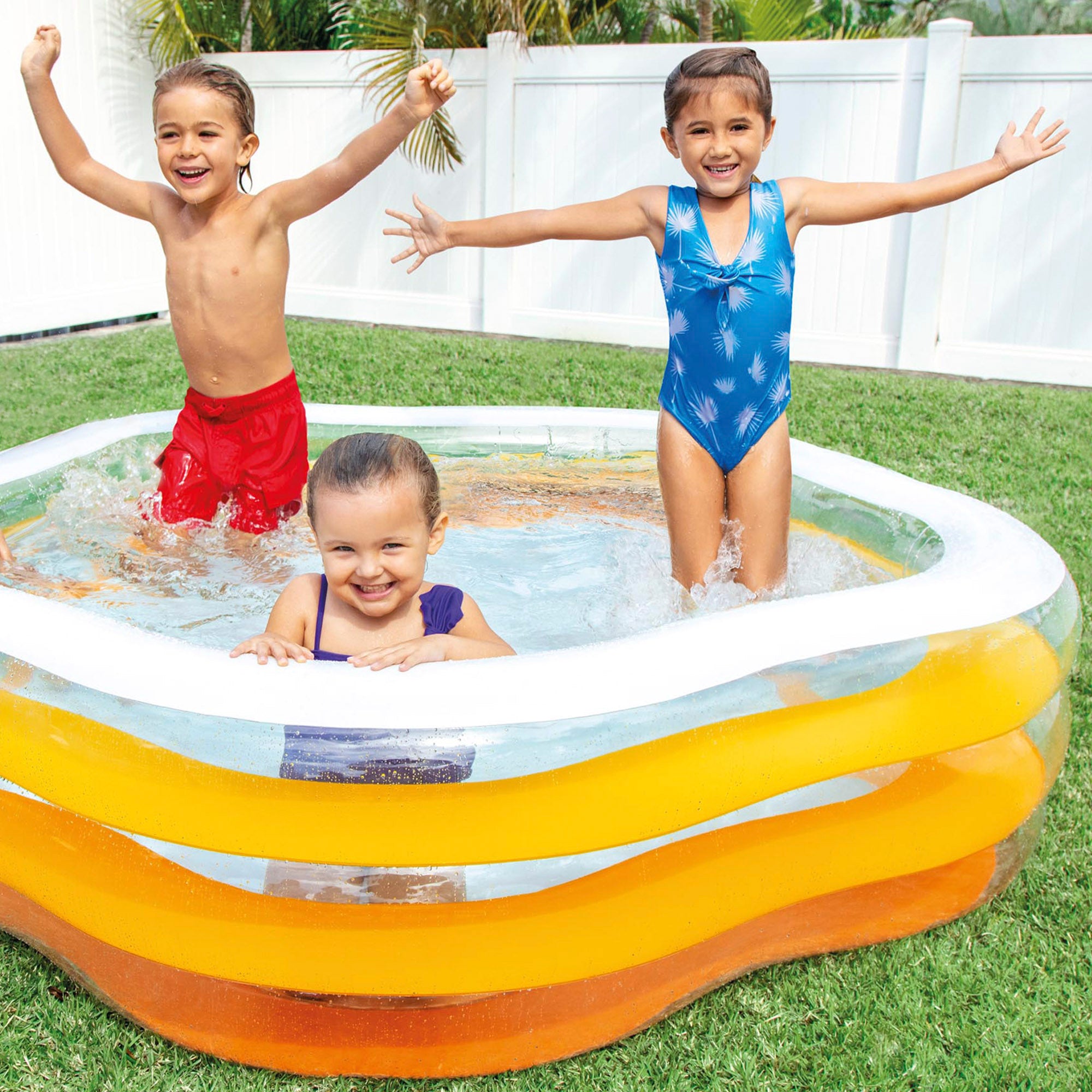 INTEX Piscina hinchable forma estrella 185x180x53 cm - 460 l