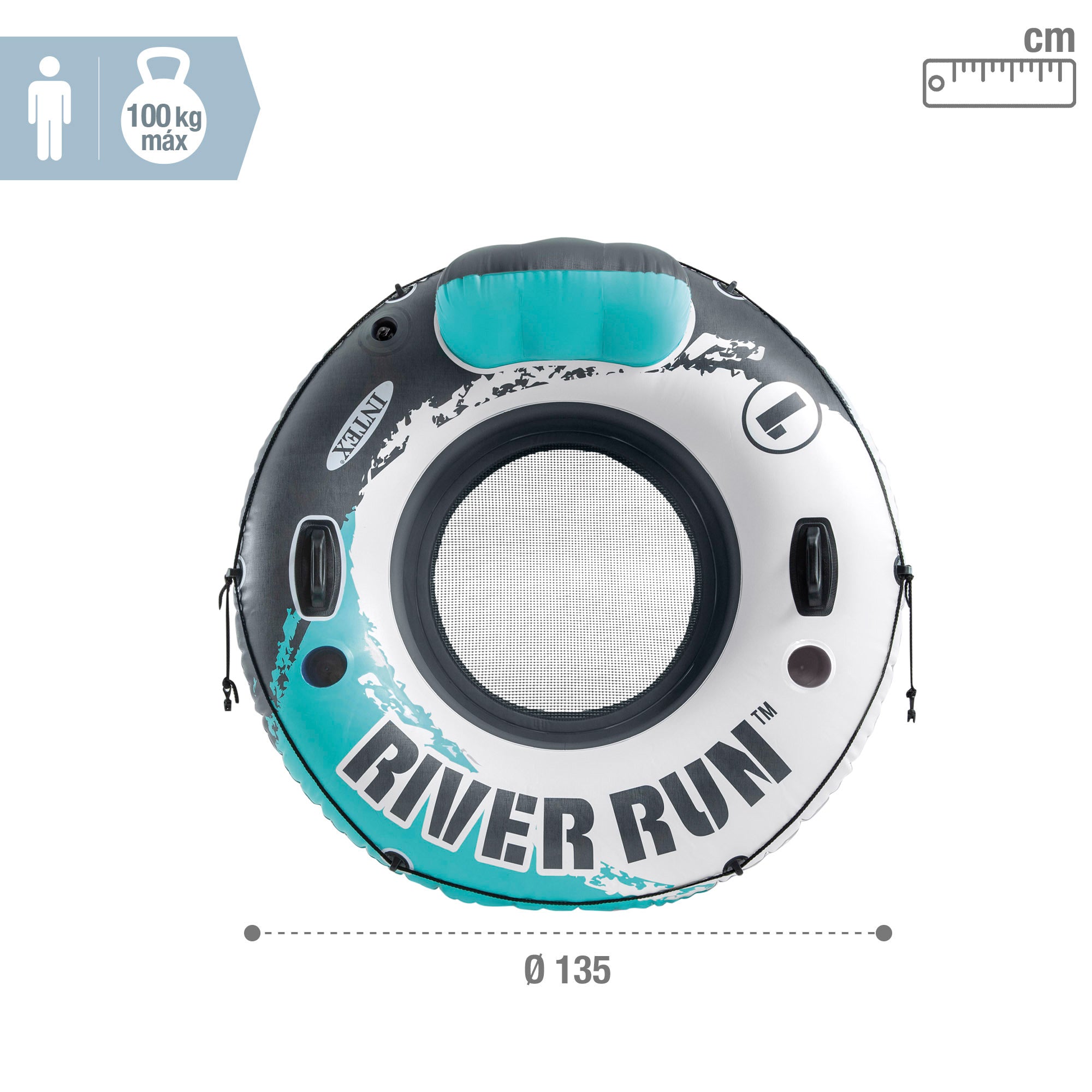 INTEX Rueda hinchable River Run Ø135 cm