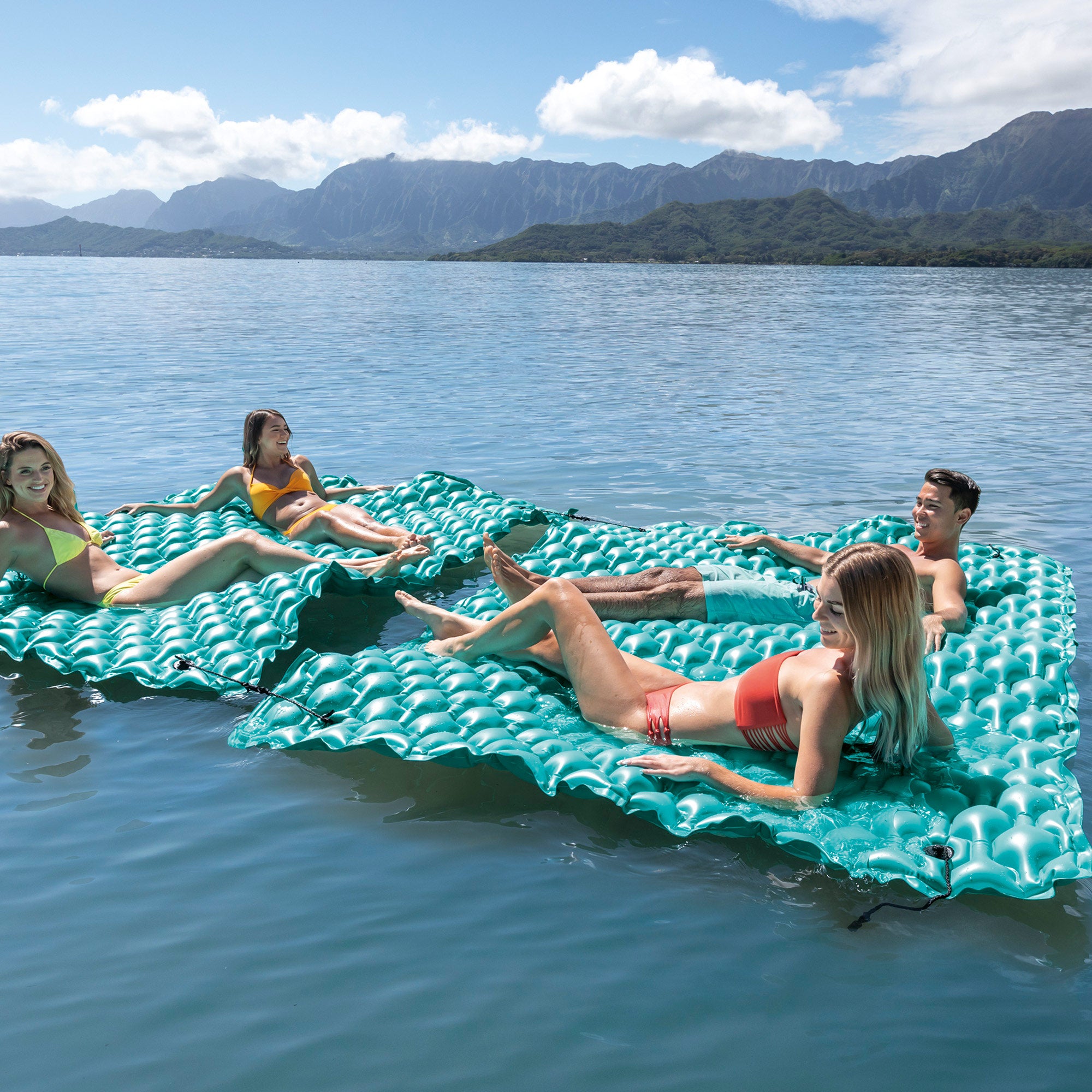 INTEX Colchoneta hinchable para 3 personas 290x226 cm