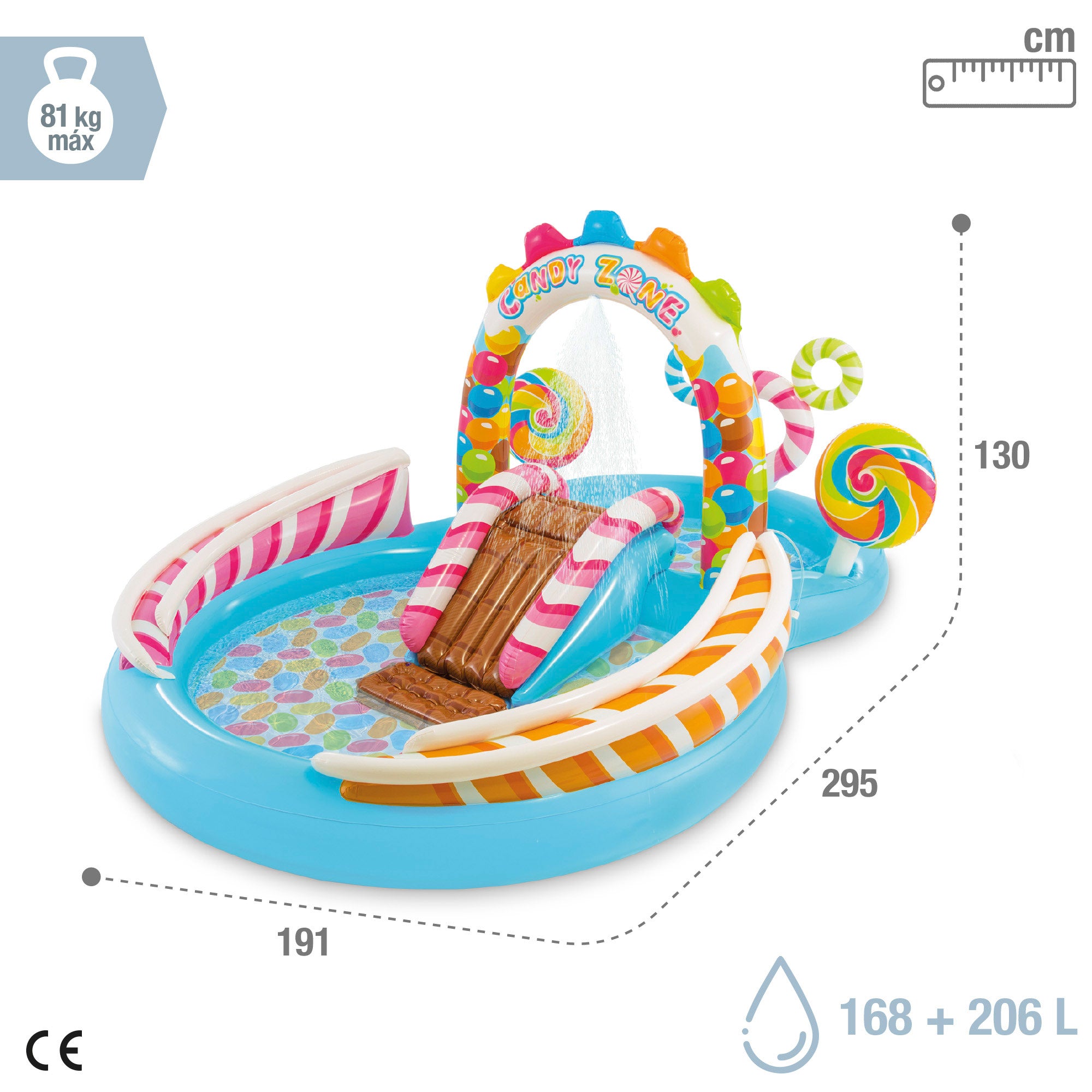 INTEX Centro de juegos hinchable candy zone