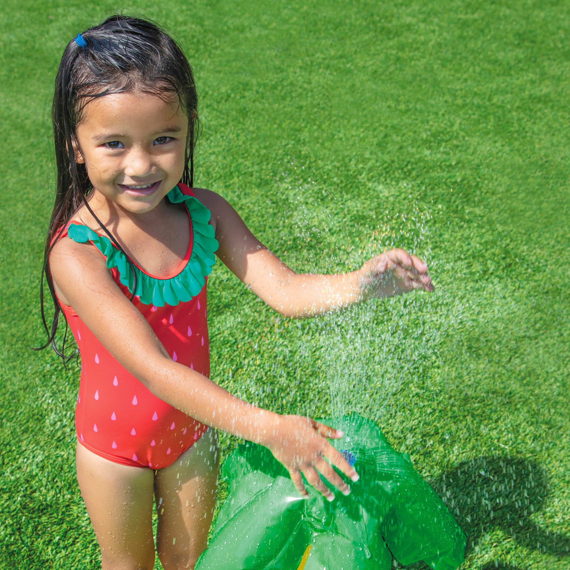 INTEX Centro de juegos dinosaurios hinchable tobogán y ducha