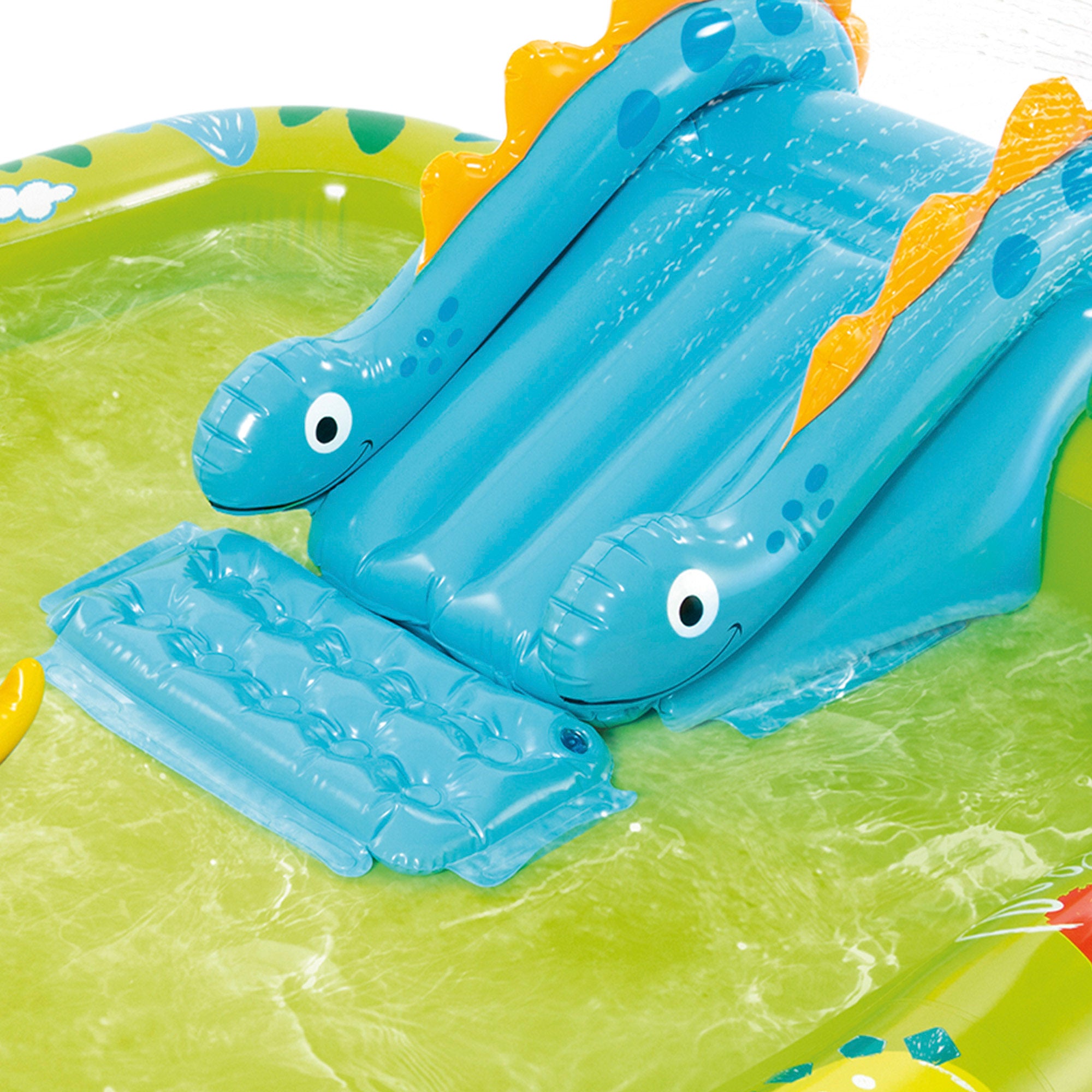 INTEX Centro de juegos dinosaurios hinchable tobogán y ducha