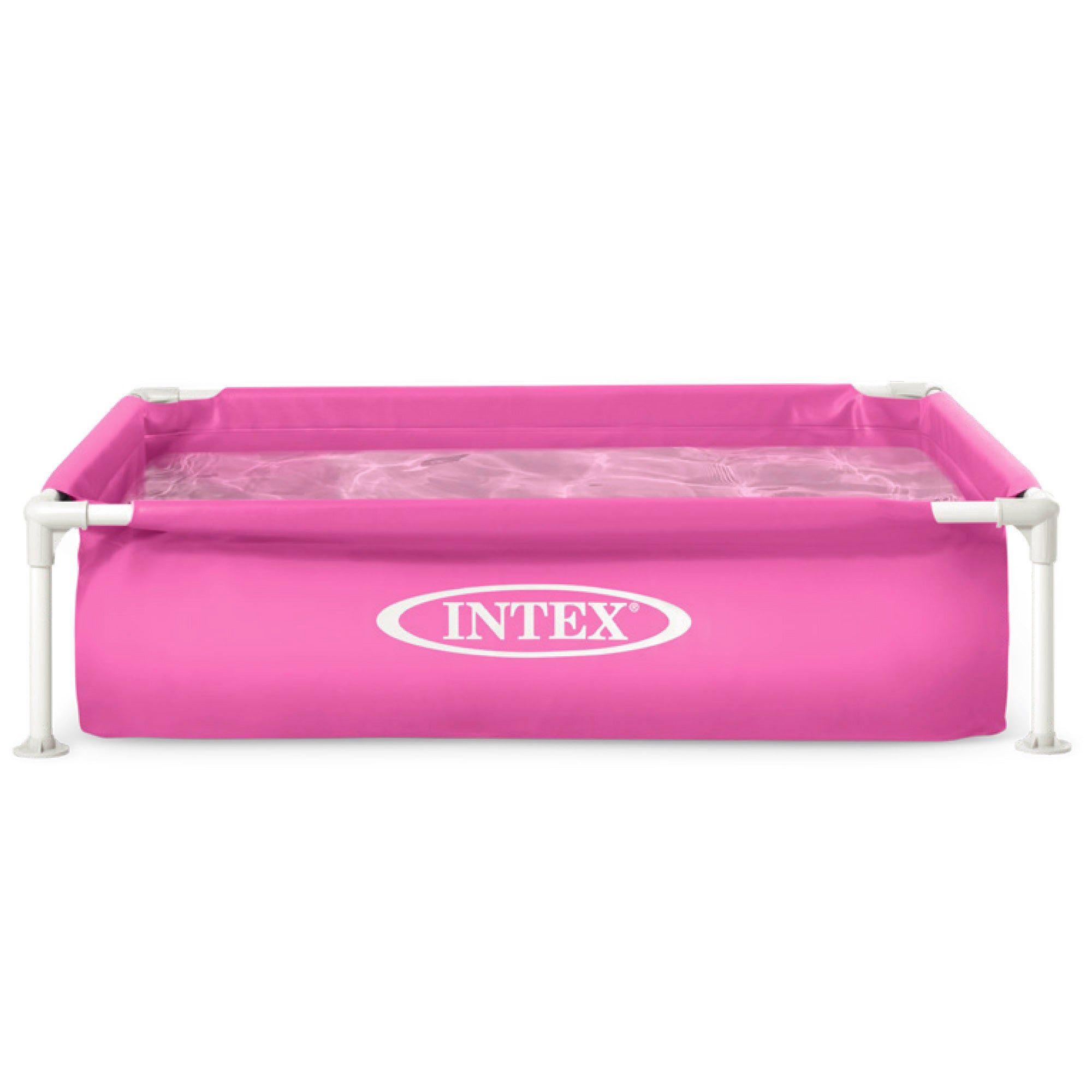 INTEX Piscina desmontable rosa Mini Frame 122x122x30 cm