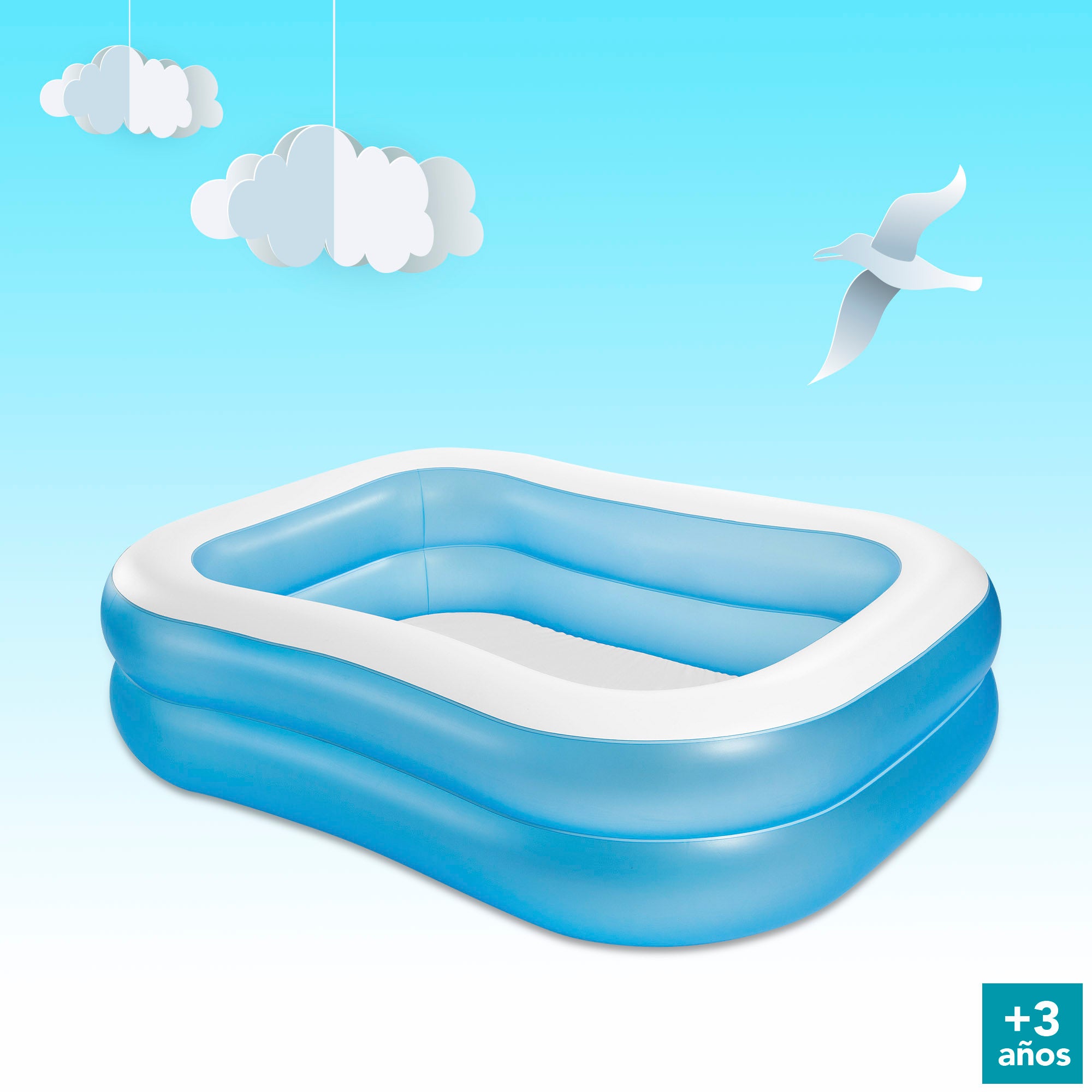 INTEX Piscina niños familiar azul