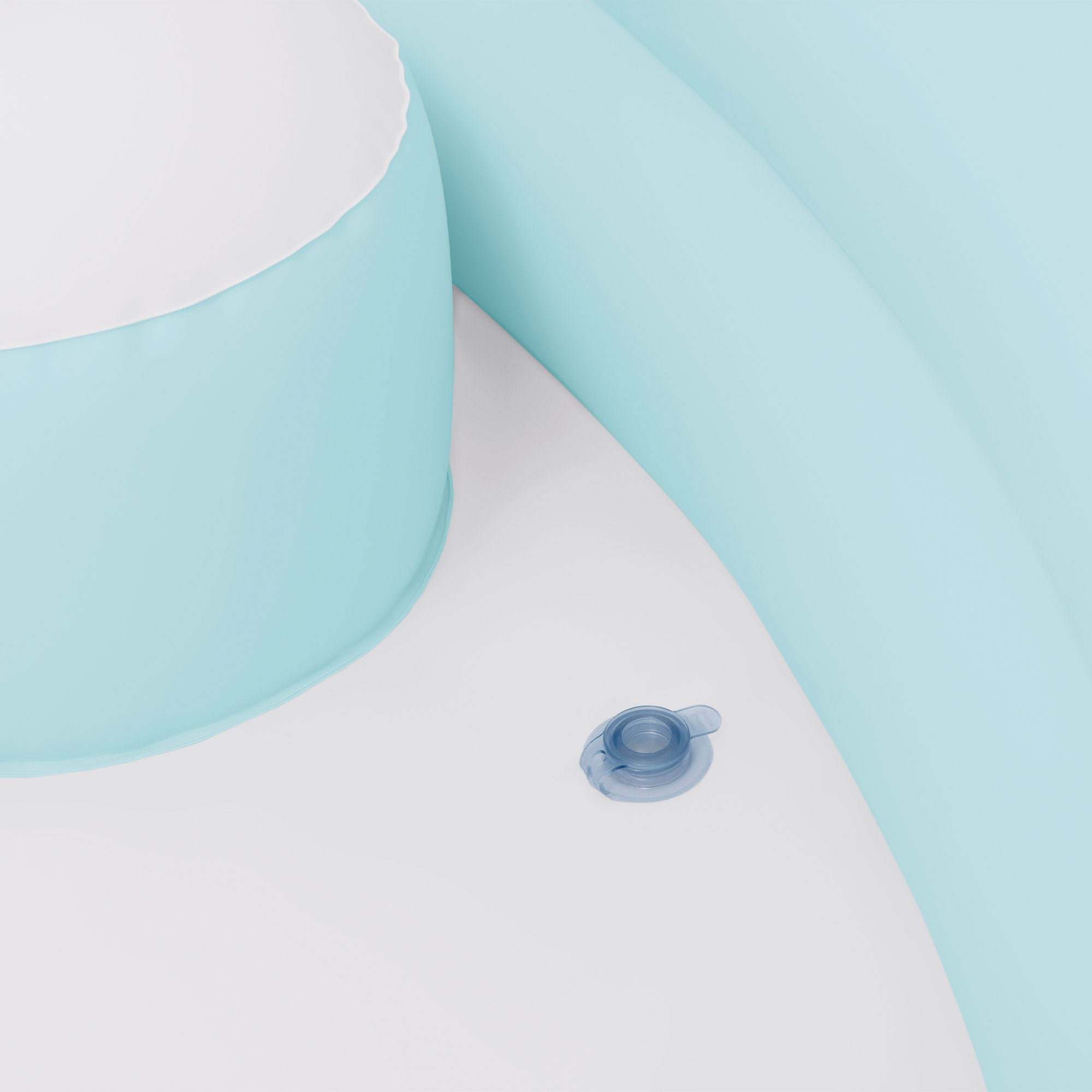 INTEX Piscina hinchable infantil azul y blanco con toldo solar desmontable