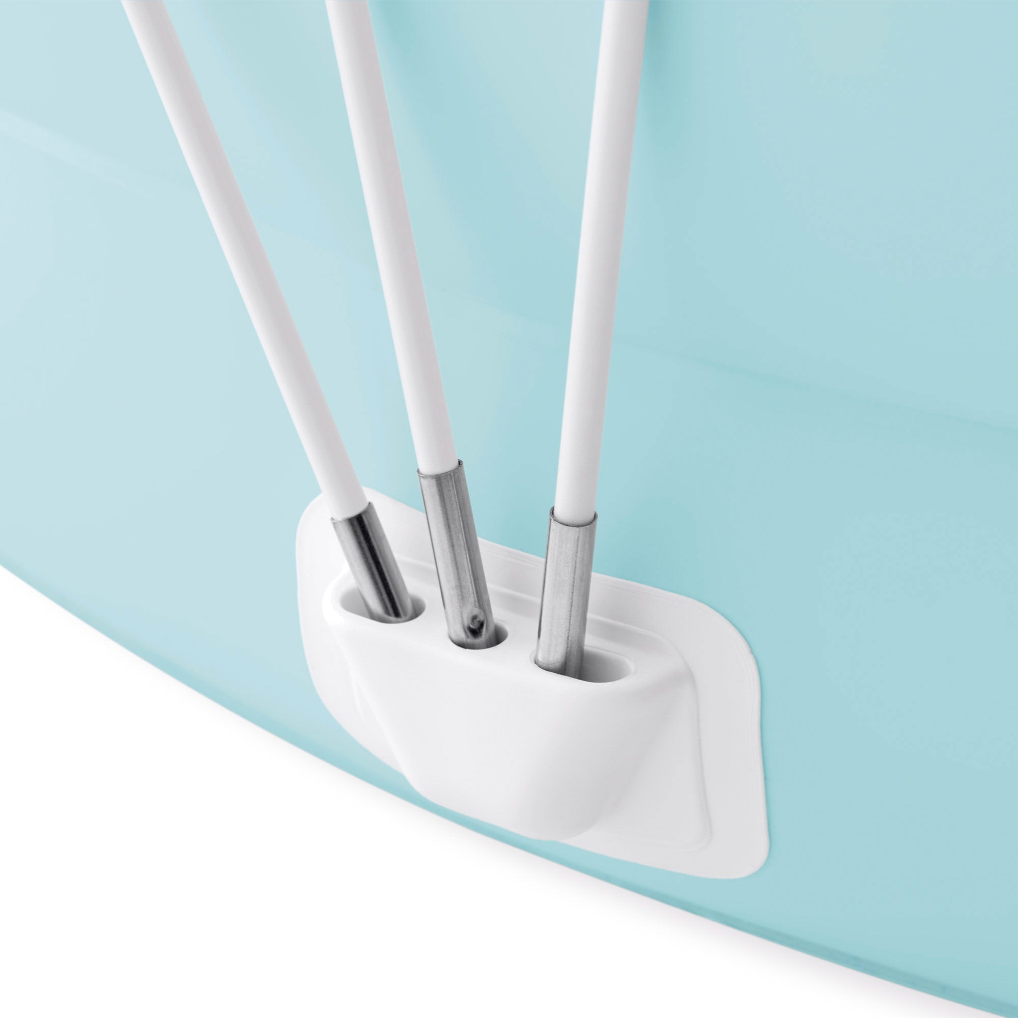 INTEX Piscina hinchable infantil azul y blanco con toldo solar desmontable