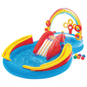 INTEX Centro juegos hinchable arcoiris 297x193x135 cm