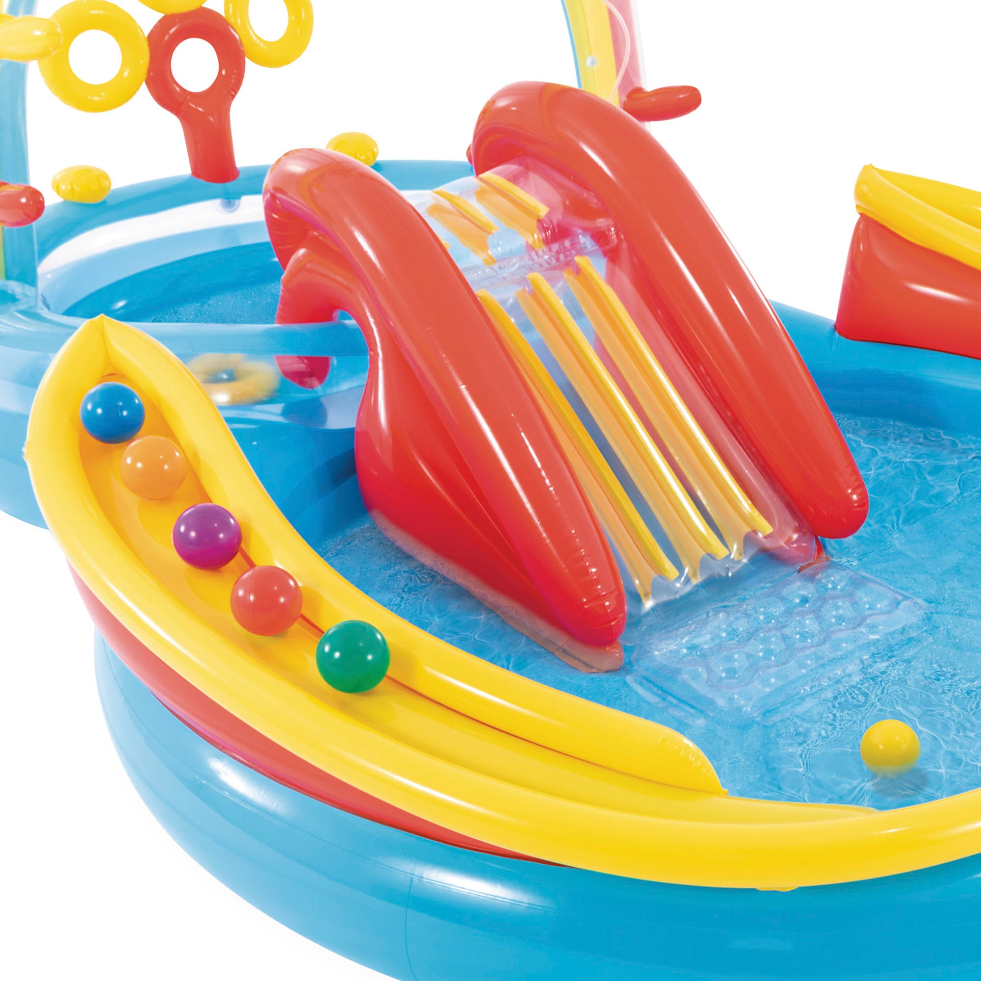 INTEX Centro juegos hinchable arcoiris 297x193x135 cm