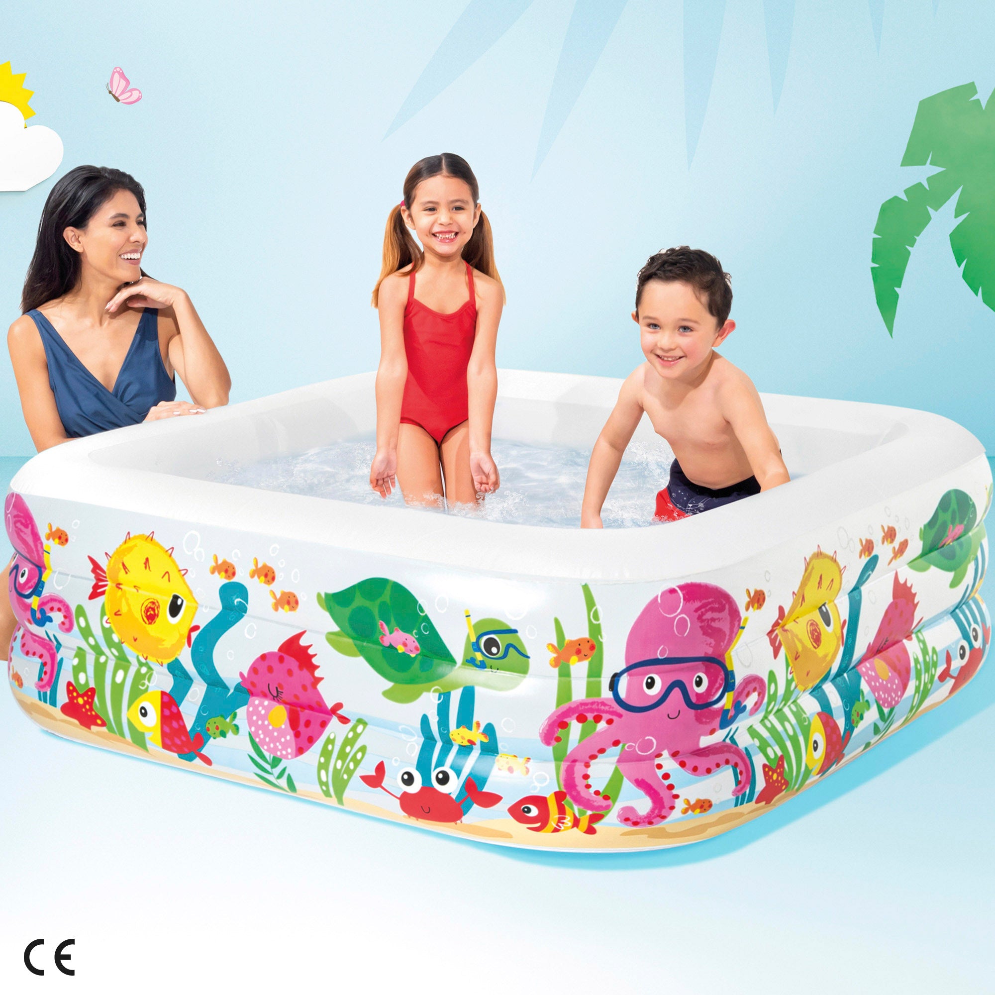 INTEX Piscina hinchable acuario 159x50 cm - 340 l