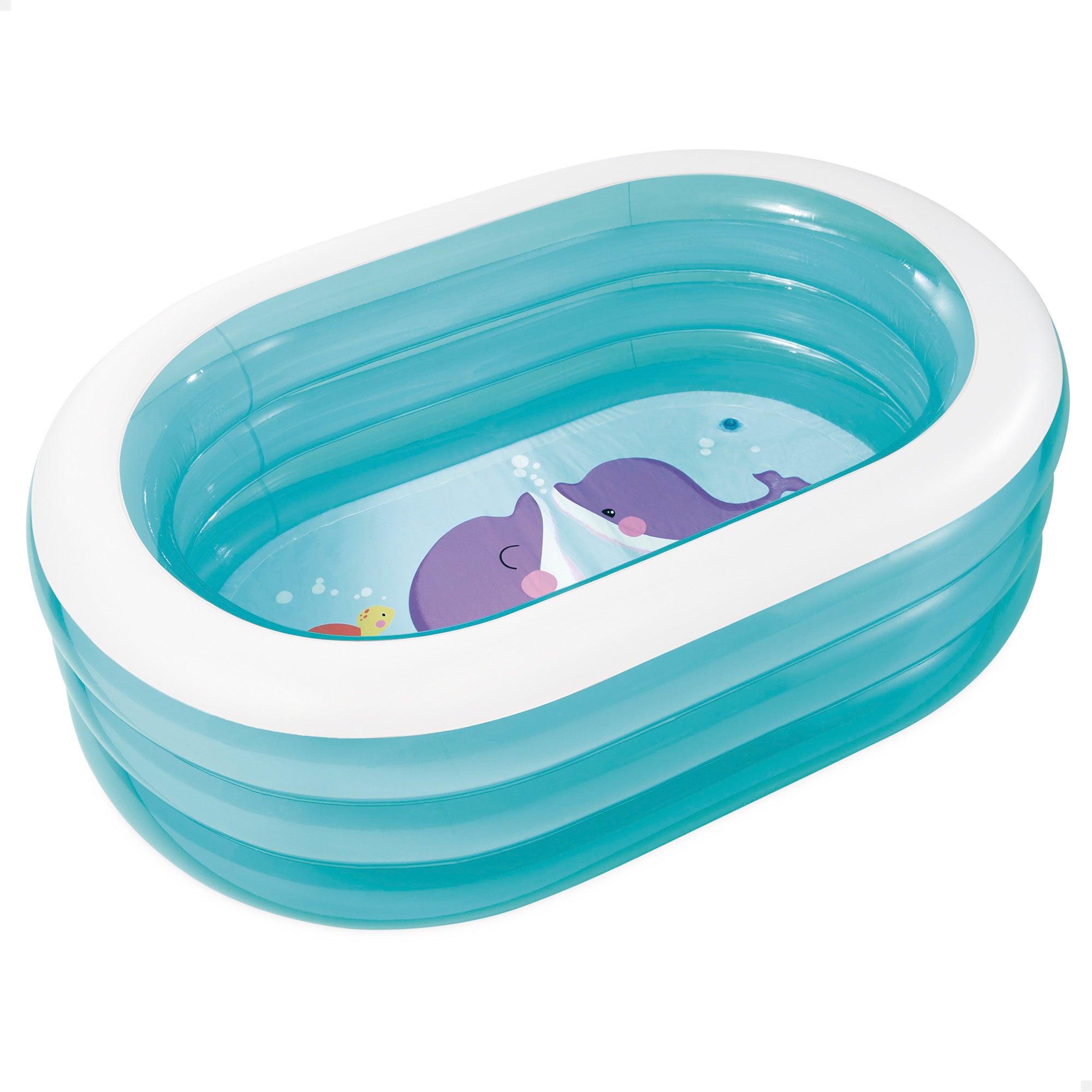 INTEX Piscina hinchable My Sea Friends 163x107x46 cm - 230 l