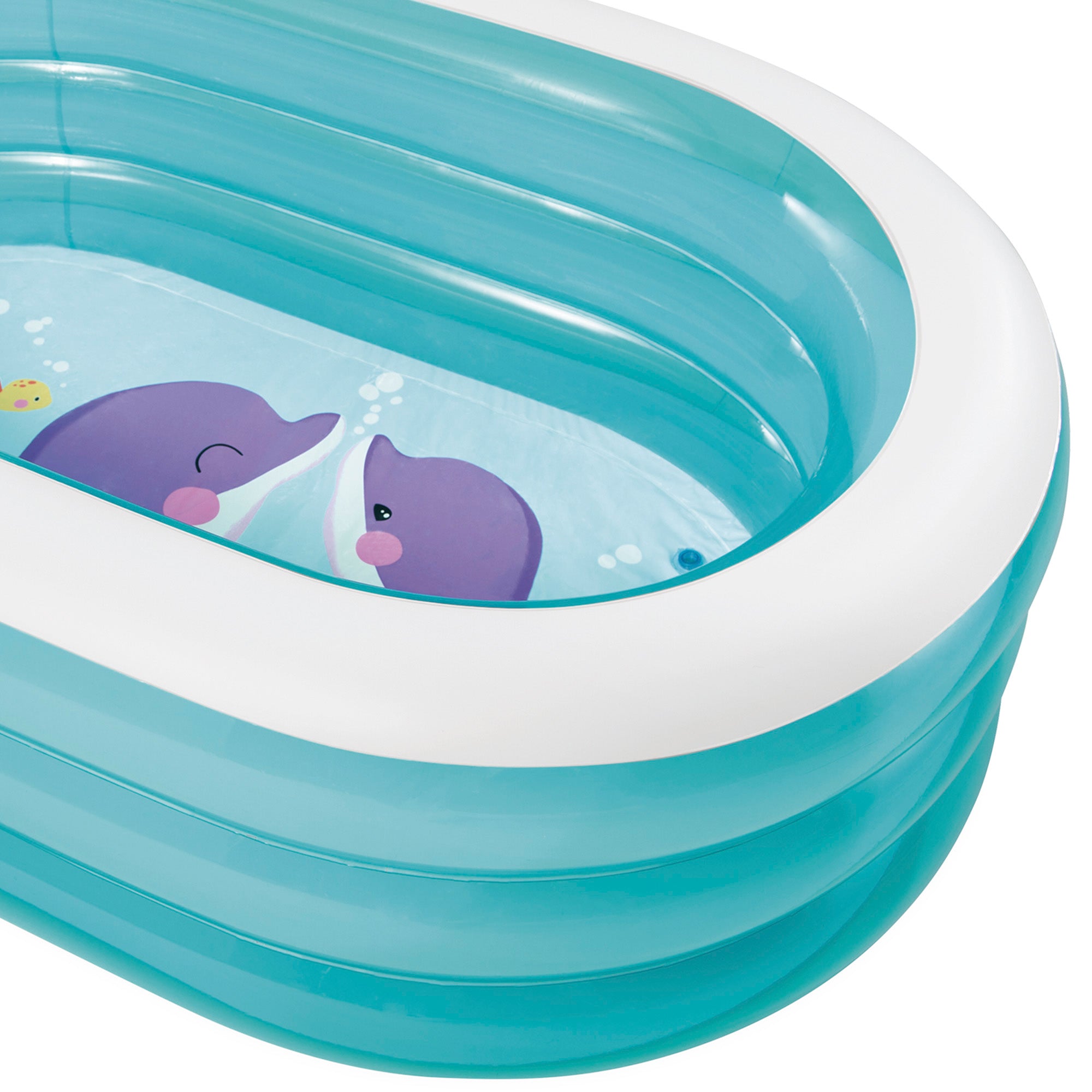 INTEX Piscina hinchable My Sea Friends 163x107x46 cm - 230 l
