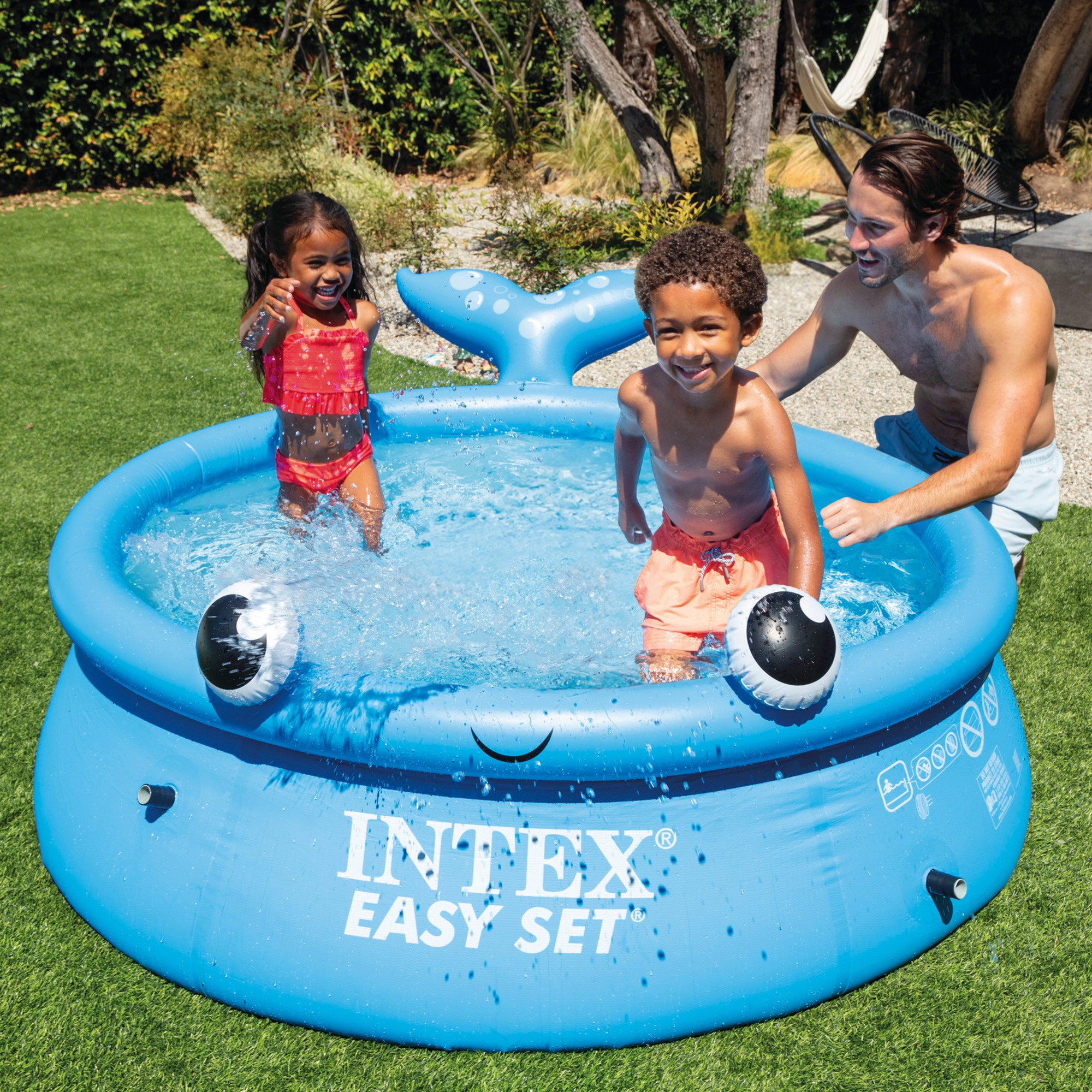 INTEX Piscina hinchable redonda ballena