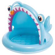 INTEX Piscina infantil hinchable Angler Fish con parasol y suelo acolchado