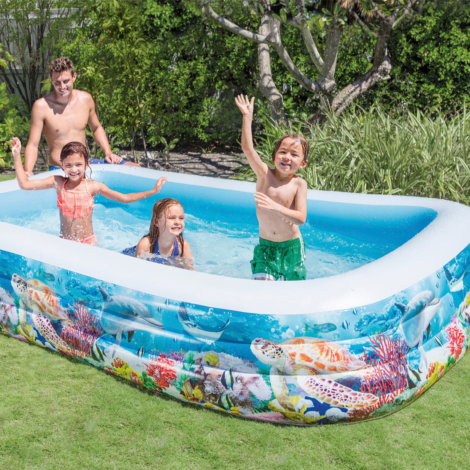 INTEX Piscina hinchable tropical 305x183x56 cm - 1020 l