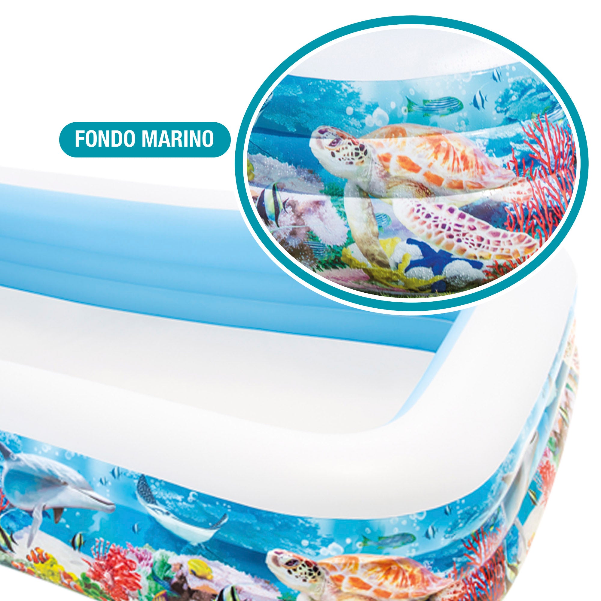 INTEX Piscina hinchable tropical 305x183x56 cm - 1020 l
