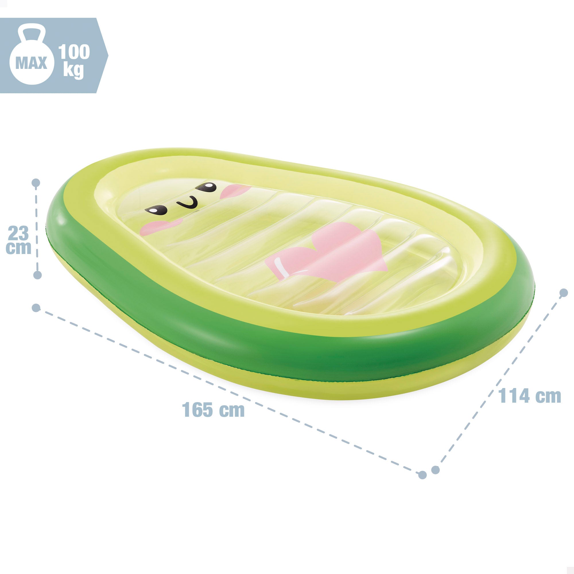 INTEX Colchoneta hinchable aguacate