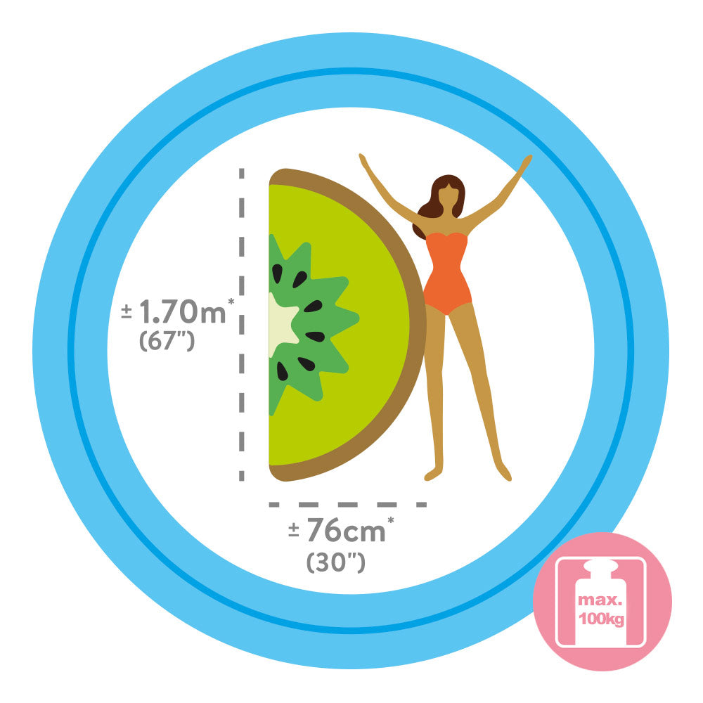 INTEX Colchoneta hinchable kiwi 76x170 cm