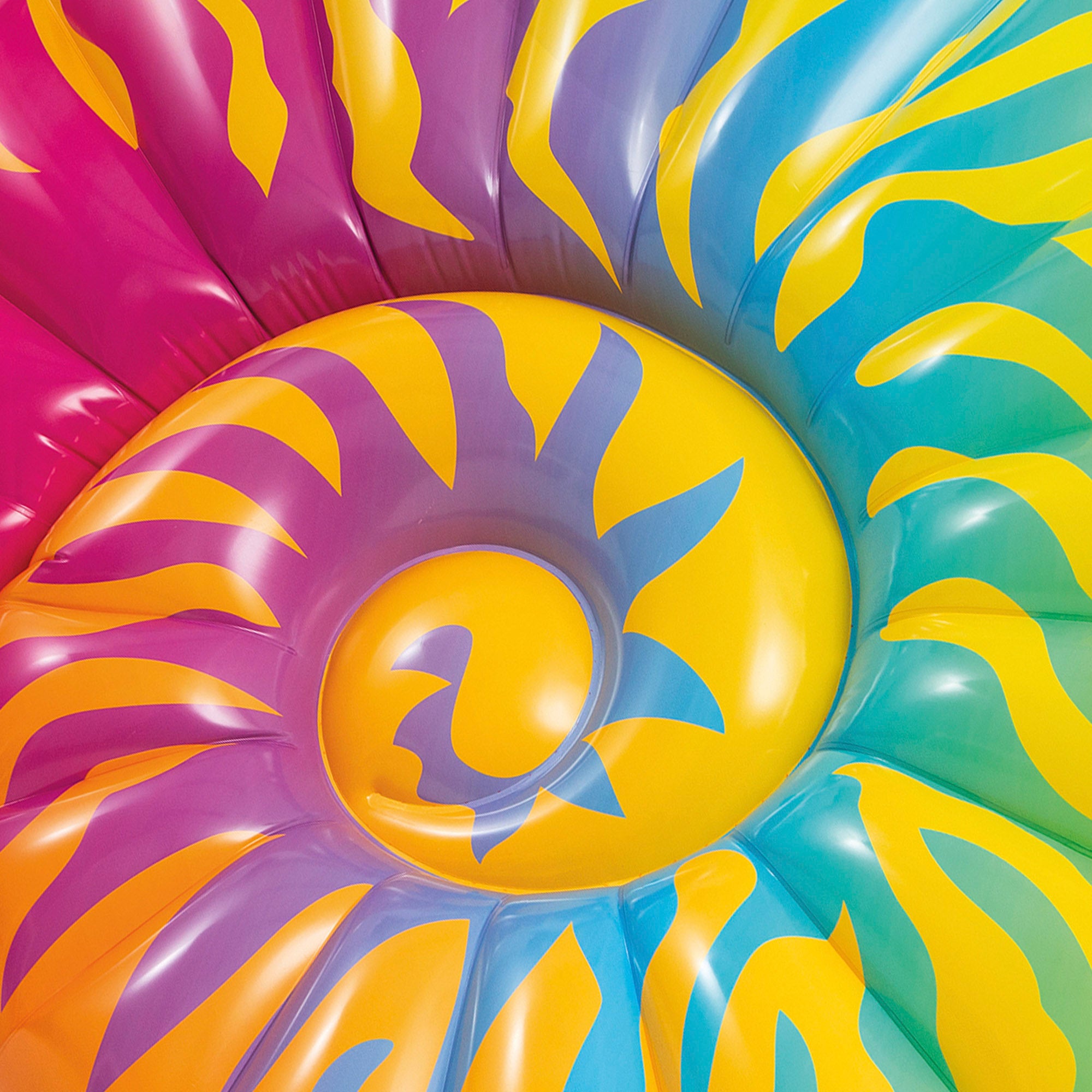 INTEX Colchoneta hinchable caracola multicolor