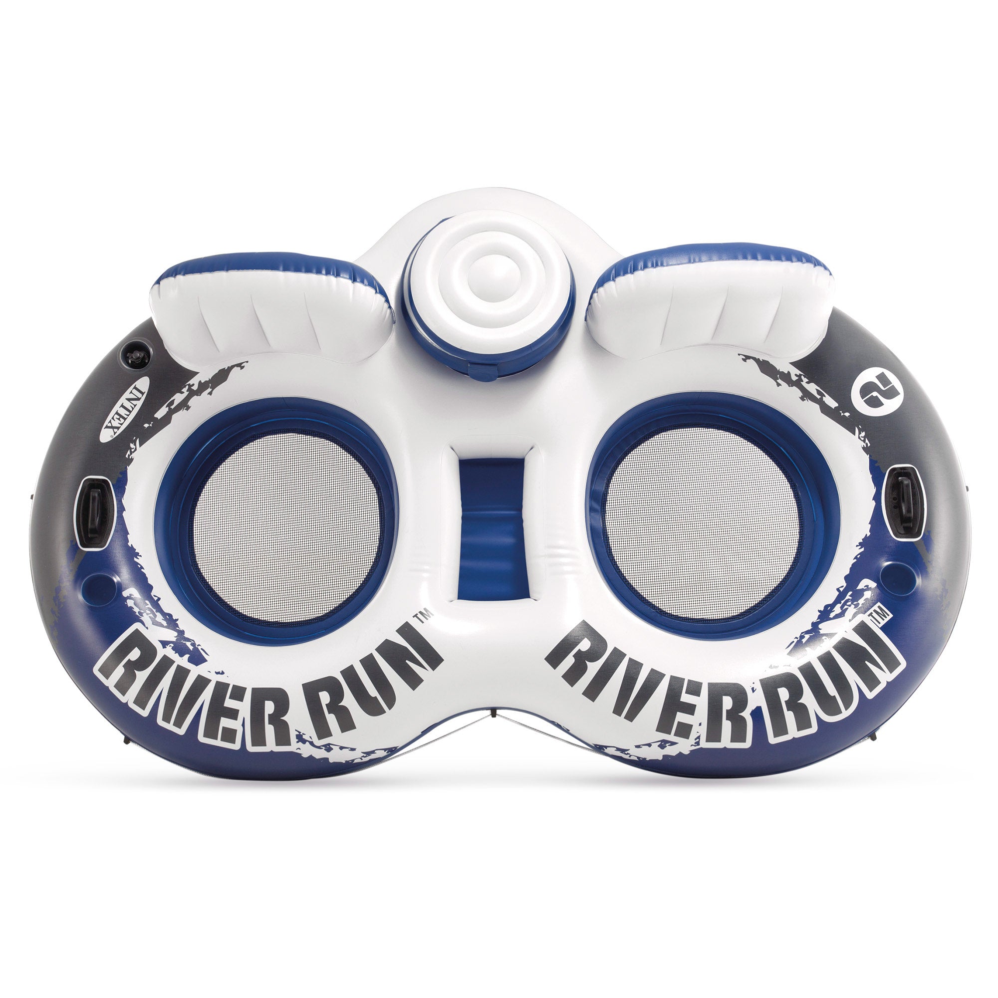 INTEX Rueda hinchable doble River Run 2 con nevera 243x157 cm