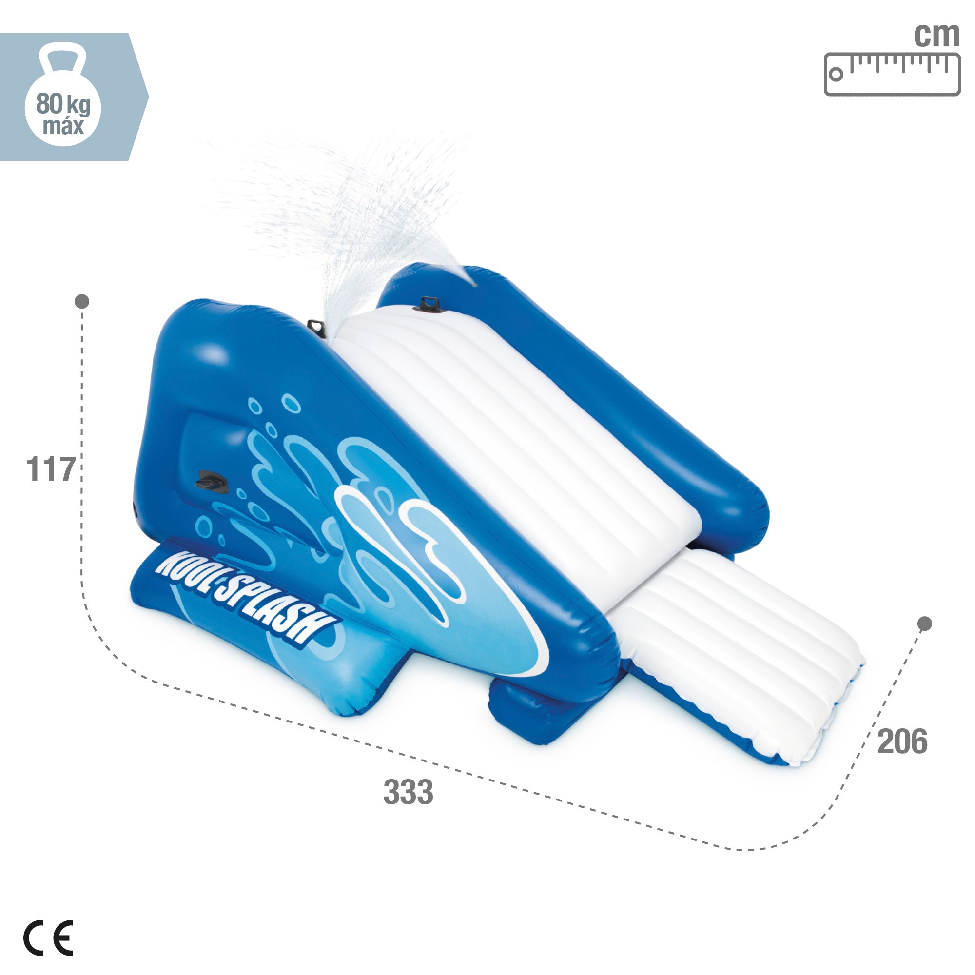 INTEX Tobogán hinchable acuático con 2 pulverizadores 333x206x117 cm