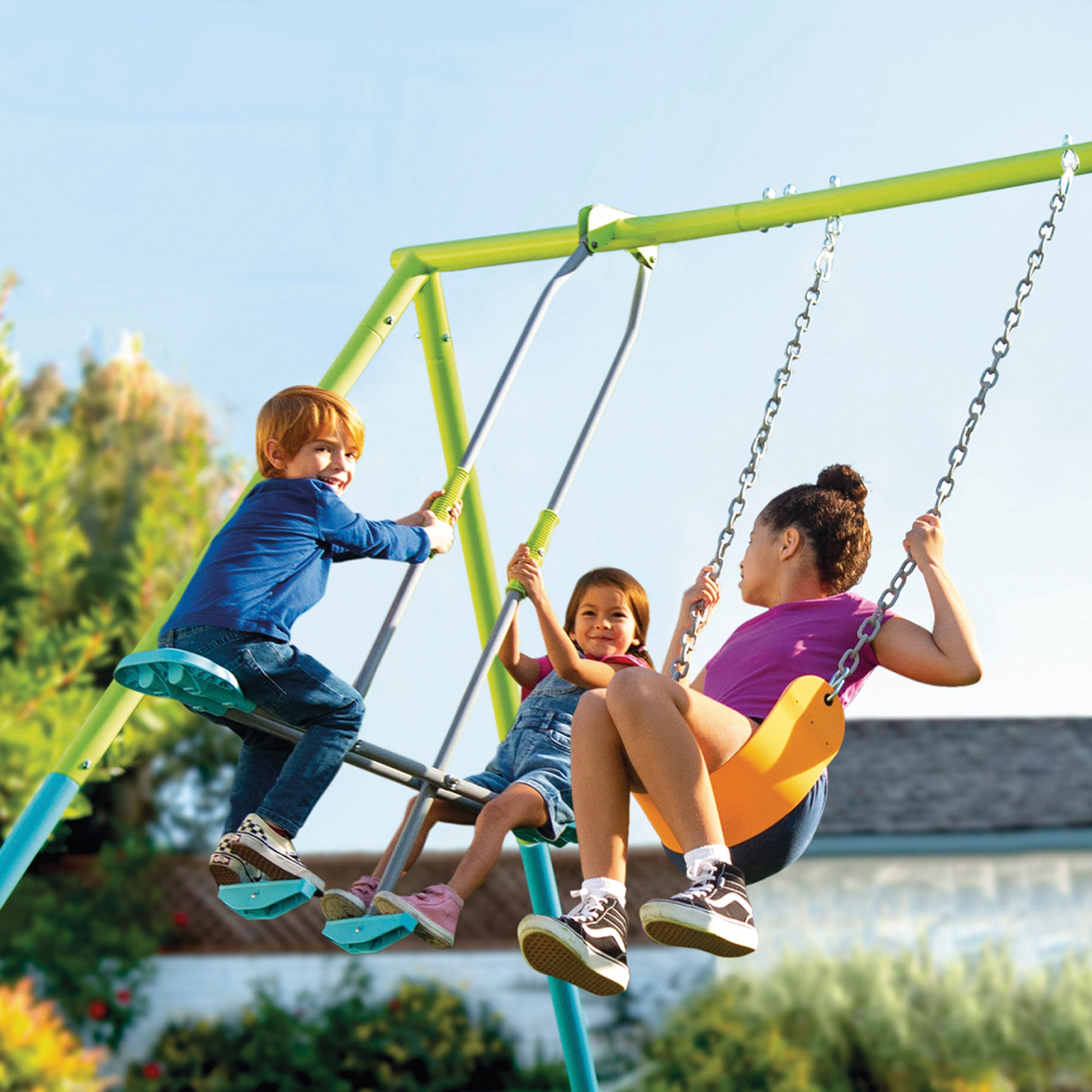 INTEX Columpio jardín niños con balancín