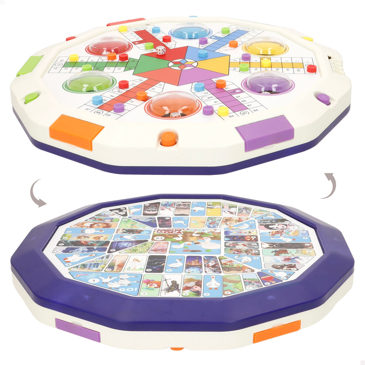 Tablero reversible 2 en 1 parchís y oca CB Games