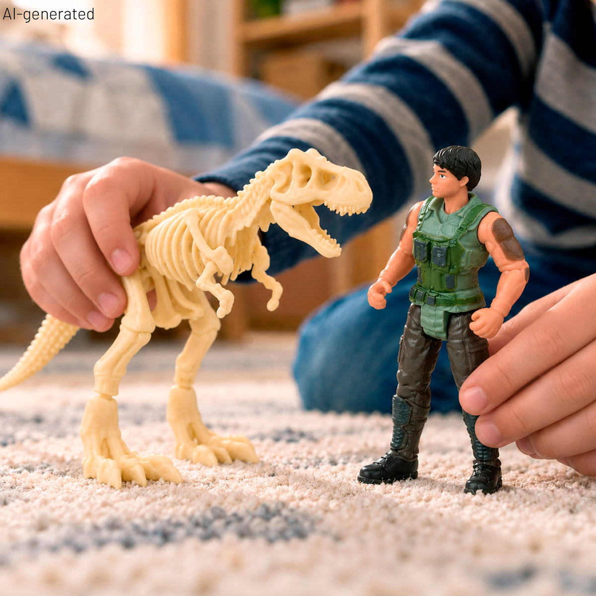 Set dinosaurio y coche todoterreno de expedición jurásica Animal World