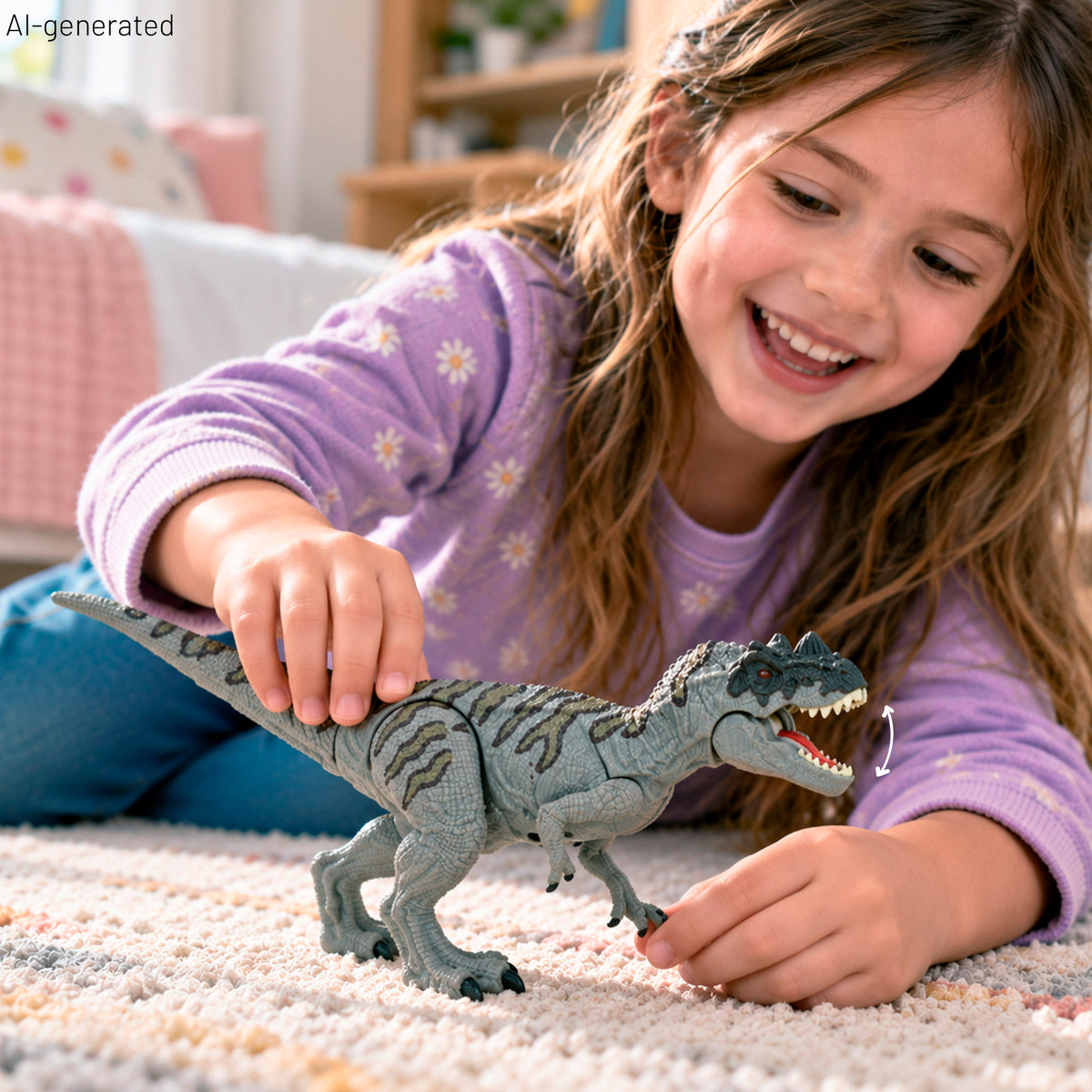 Set dinosaurio y coche todoterreno de expedición jurásica Animal World