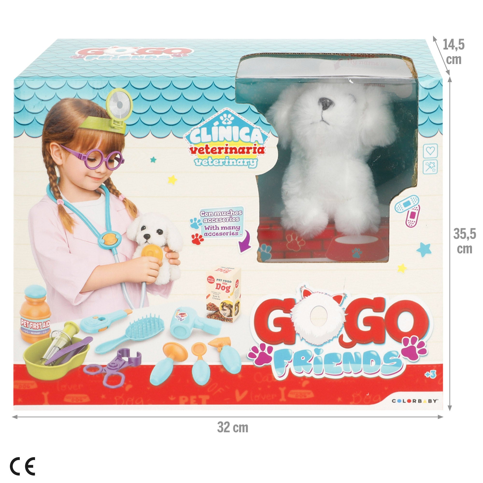 Set veterinario con perrito y accesorios + 3 años GoGo Friends