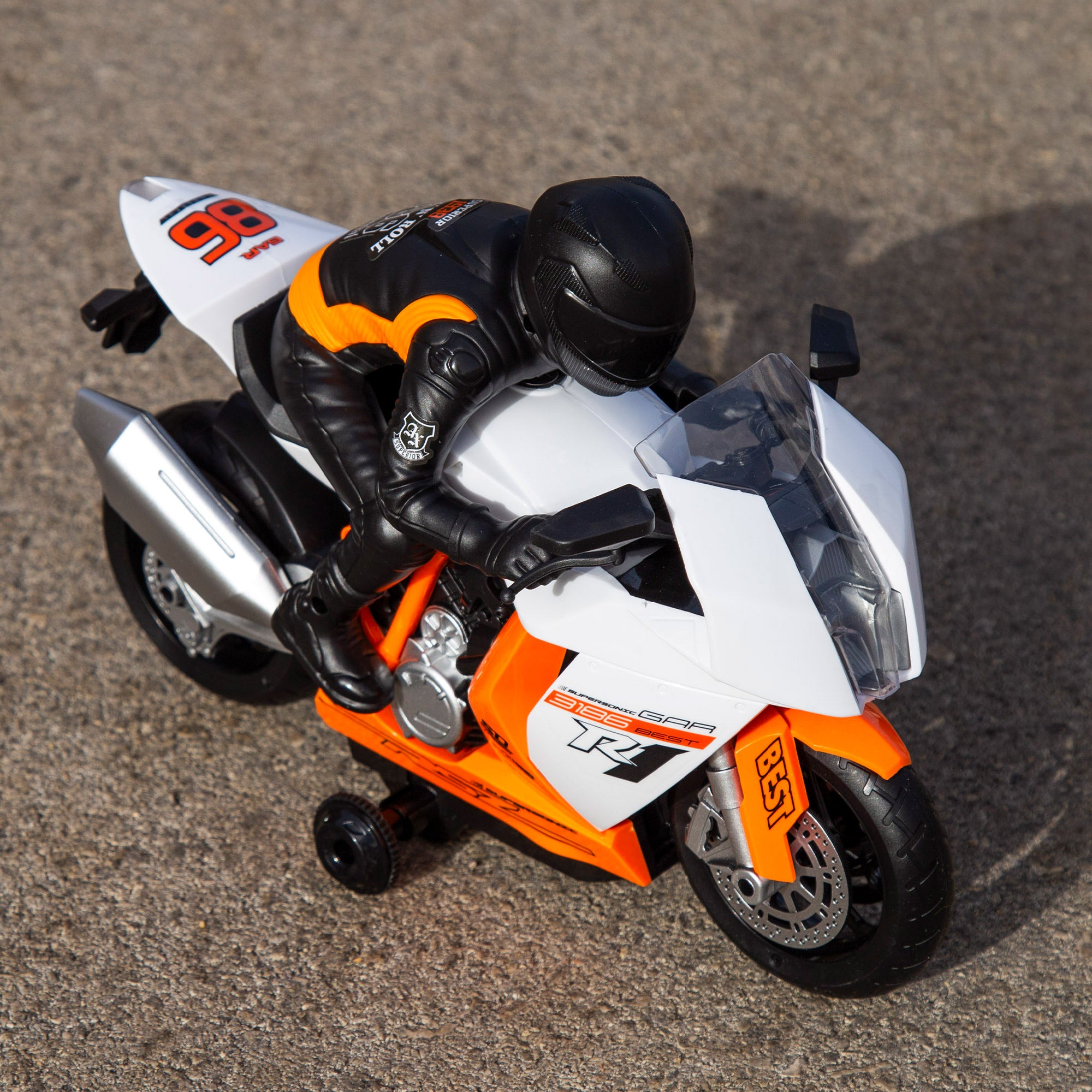 Moto radiocontrol naranja + 4 años Speed&Go