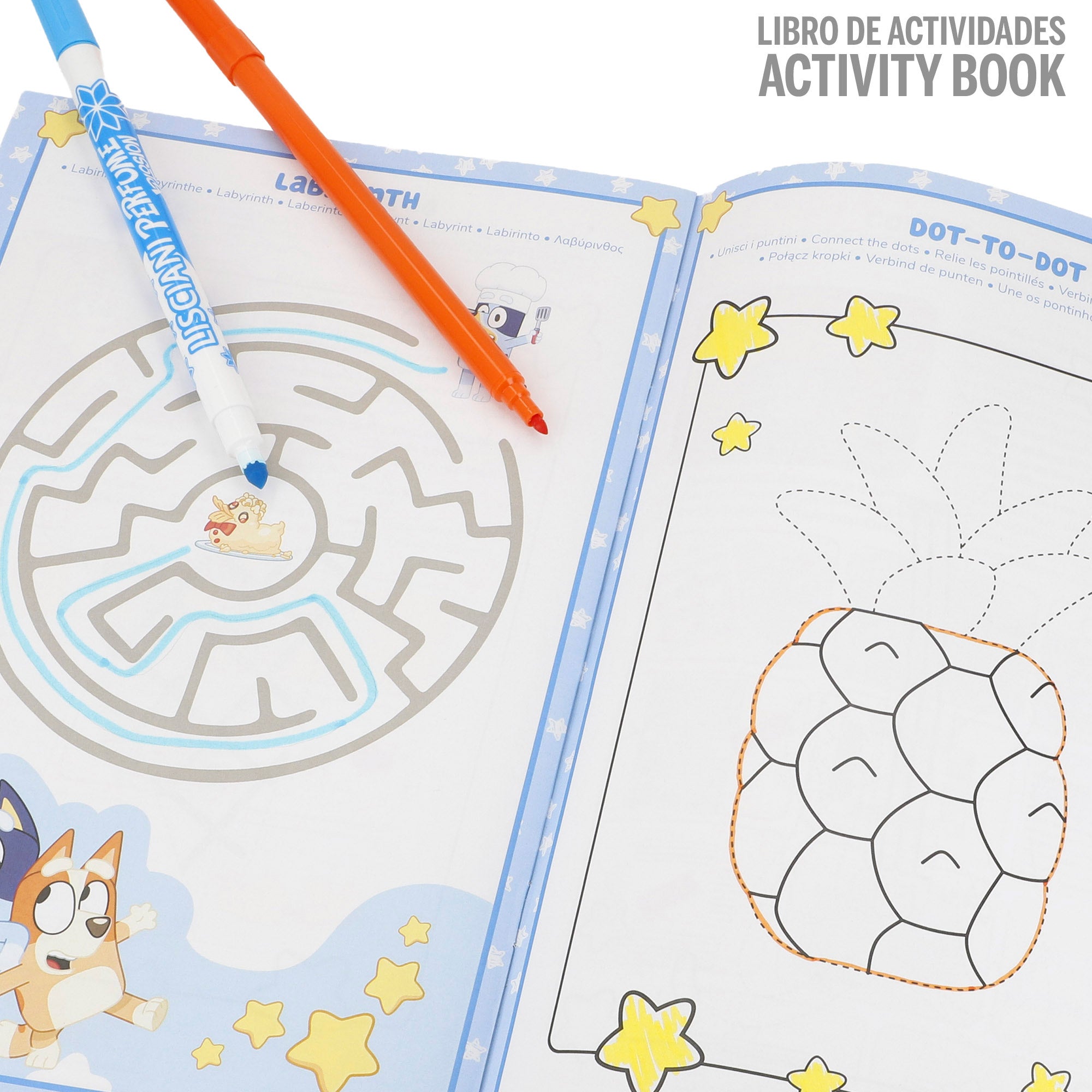 Bluey Mesa de dibujo con luz y accesorios + 3 años