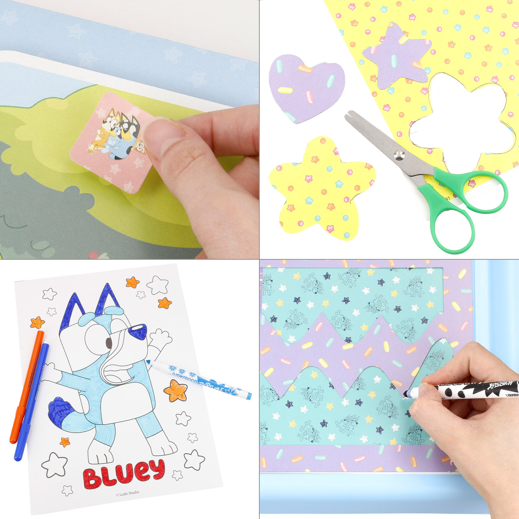 Bluey Mesa de dibujo con luz y accesorios + 3 años